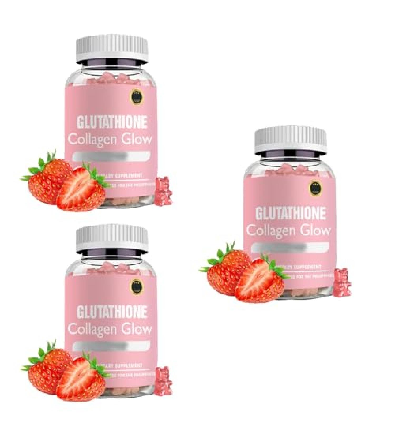 Glutathione Collagen Glow Gummies Glutathione Collagen Glow Gummies Glutathione Collagen Gummies for Women Korean Collagen Gummies (3pcs) - Buy Online on GoSupps.com