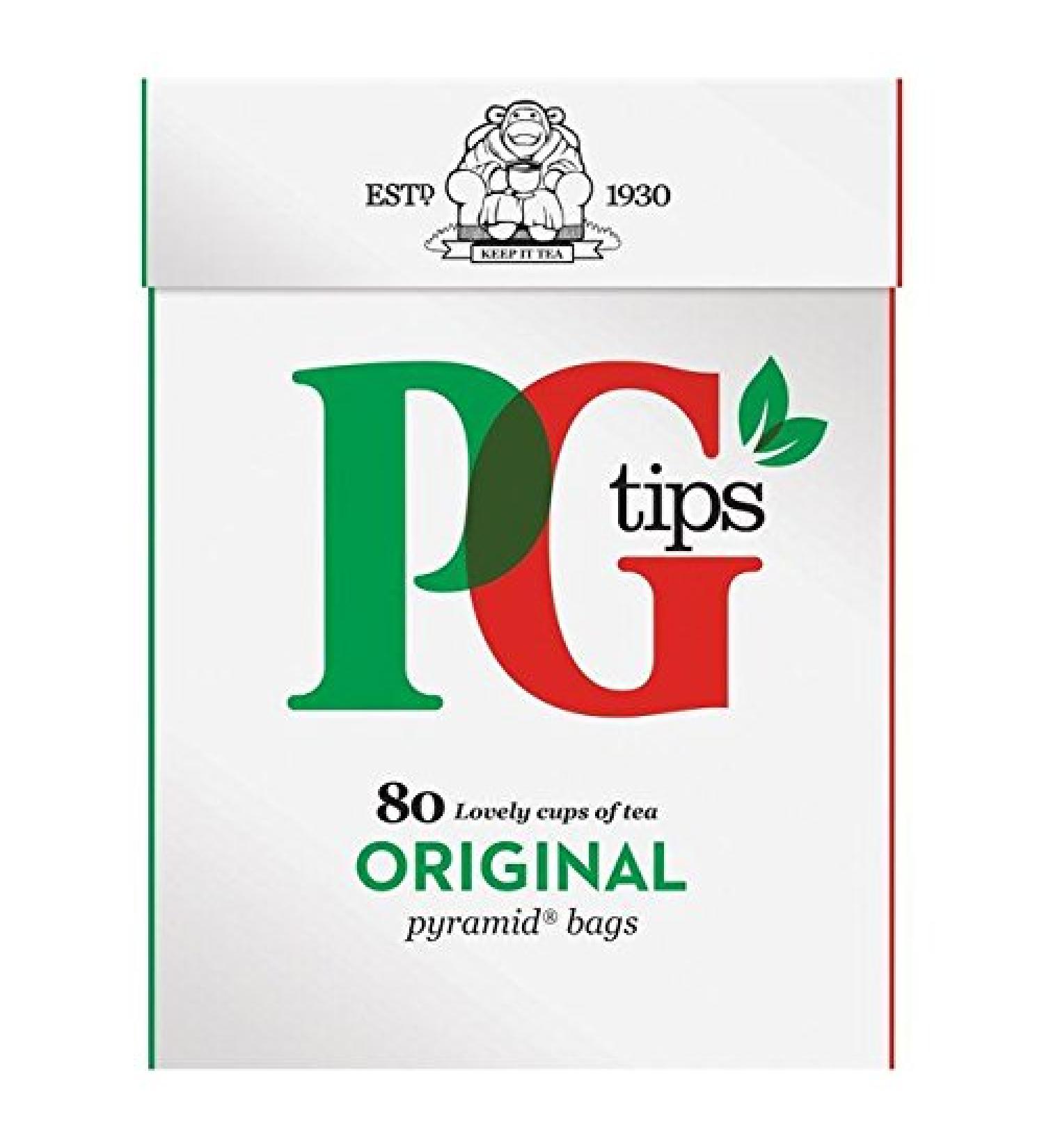 PG tips PG tips Pyramid Tea Bags 80 Bags per Pack of 2