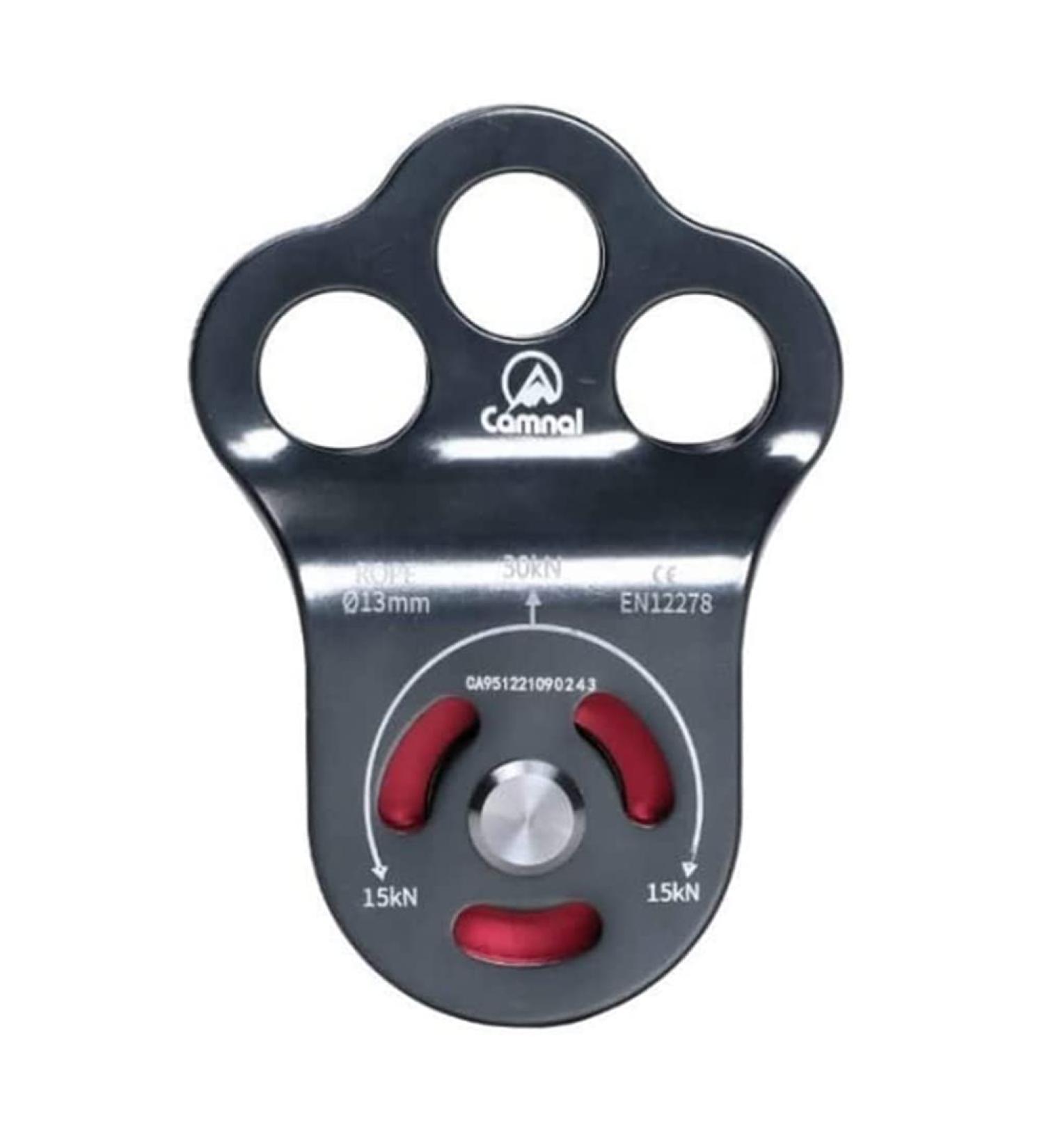 JOTOUCH 30KN Single Pulley Bearing for Rock Climbing & Rescue - High Altitude Equipment for 13mm Rope | Zipline & Hauling Gear - Gray - Buy Online on GoSupps.com