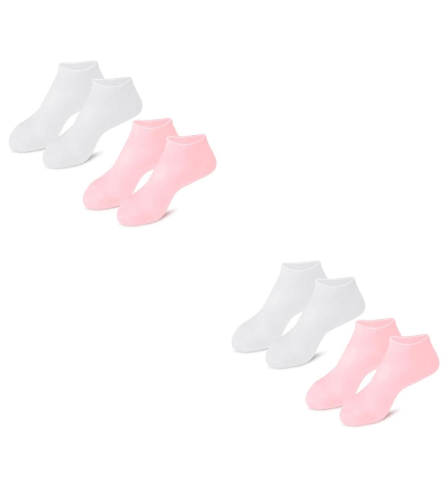 Beavorty 4 Pairs Exfoliating Moisturizing Socks Hydrating Socks Moisturising Socks Hydrating Foot mask Dressy Heels for Women Non Socks Foot Care for Women moisturizing Socks for Foot Care - Buy Online on GoSupps.com