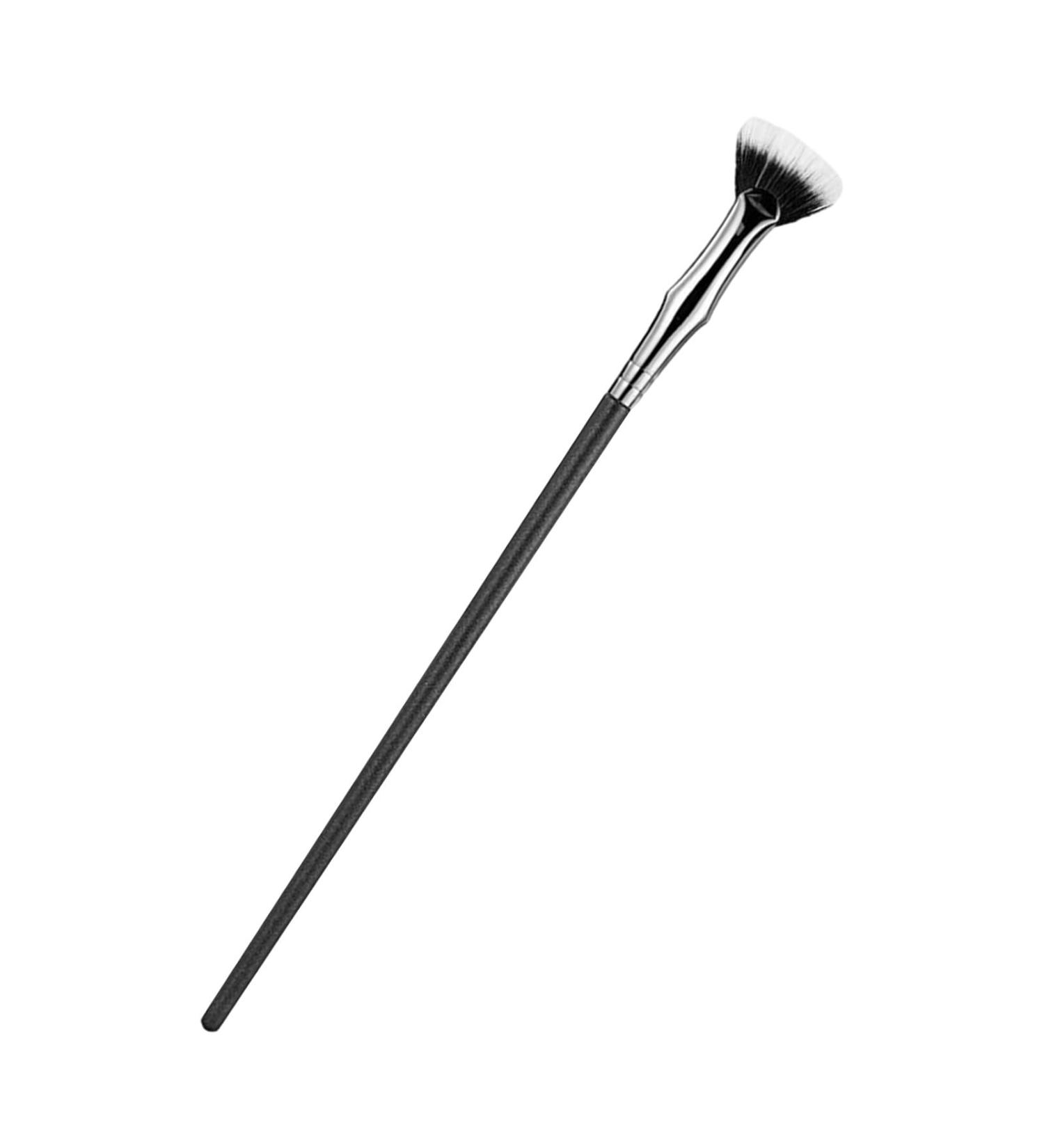 PERZOE Clump-free Mascara Brush Dense Bristle Fan Shape Synthetic Fiber Eyelash for Natural Lifting Effects Enhance Lower Lashes Professional Makeup Black - Buy Online on GoSupps.com