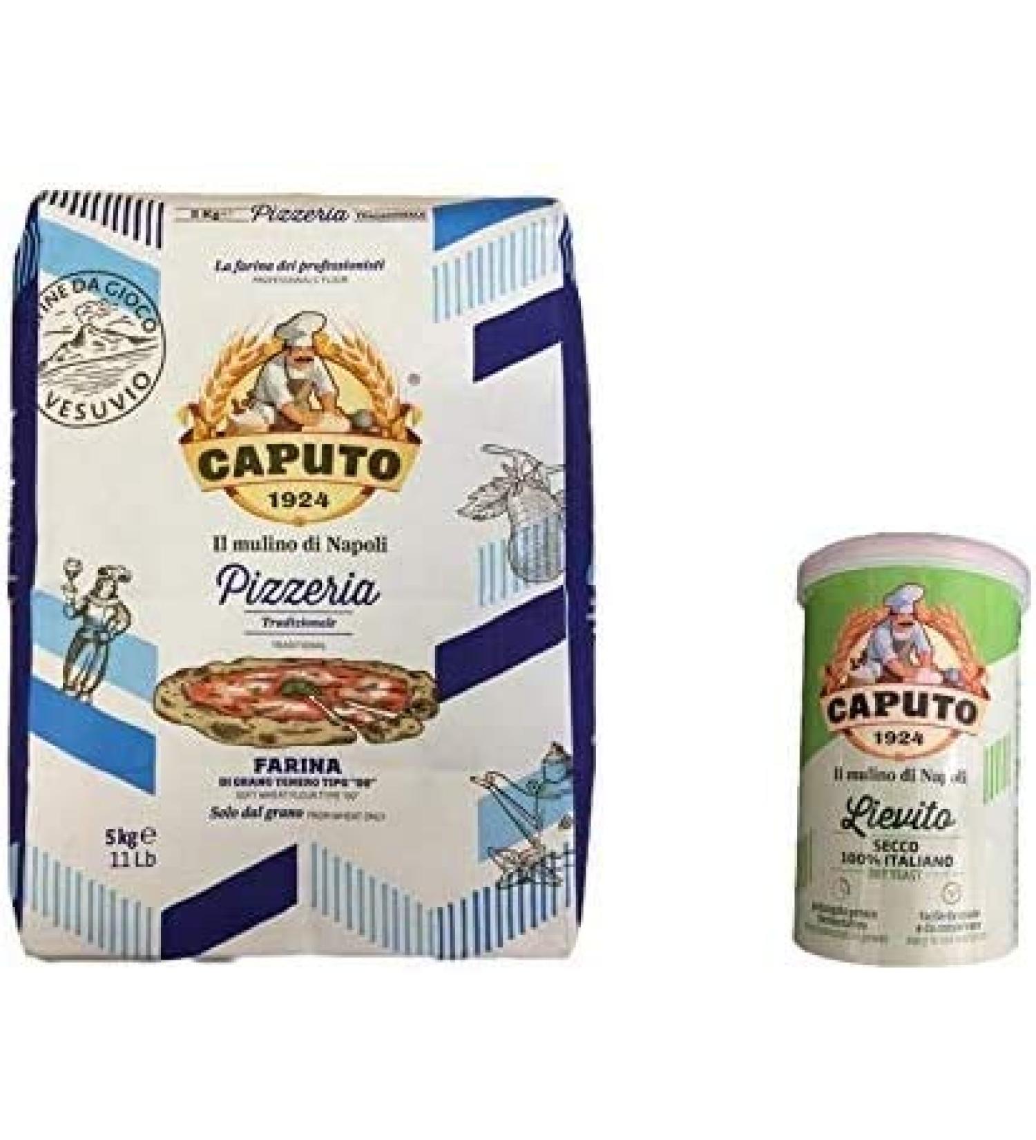 Pizzeria Caputo Flour Kg. 5 + 100 Gr dry yeast - Mulino Caputo - Offer 3 Kits