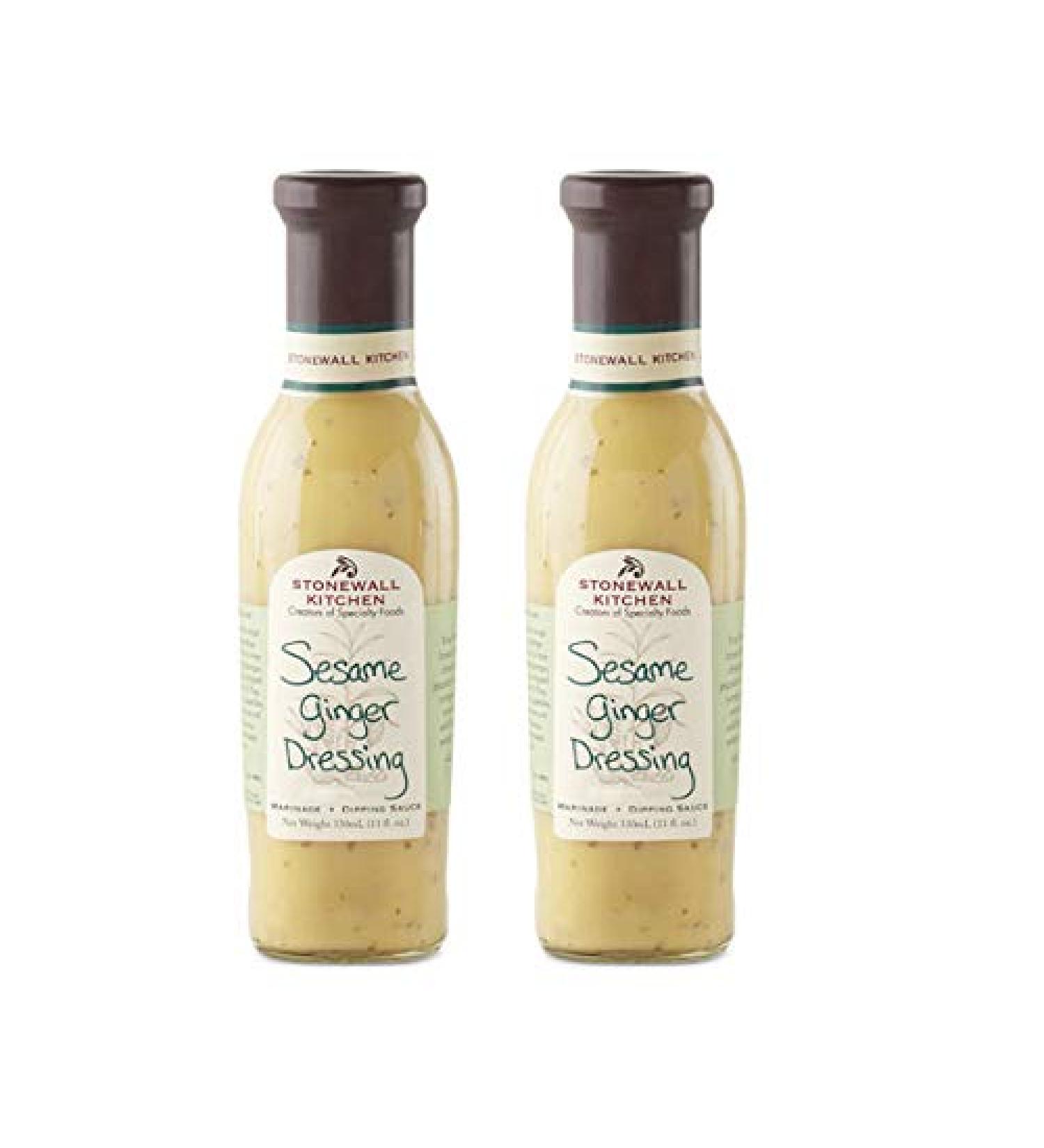 Stonewall Kitchen Sesame Ginger Dressing 11 oz (2 Pack) - Delicious Asian-Inspired Flavor - Buy Online on GoSupps.com