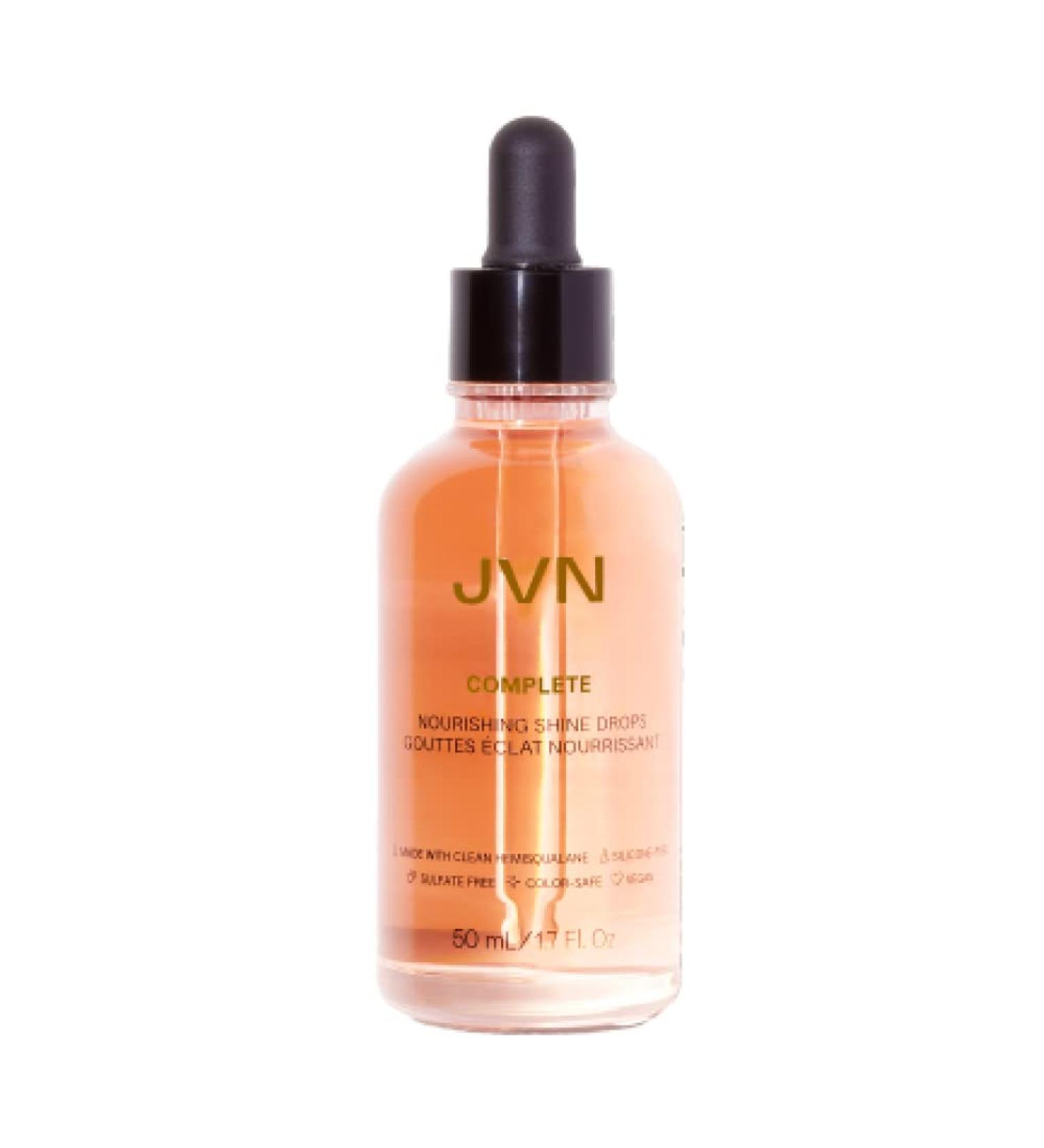 JVN Nourishing Shine Drops Hair Oil - Hydrating & Long-Term Hair Health - All Hair Types - Sulfate Free - 1.7 Fl Oz - Buy Online on GoSupps.com
