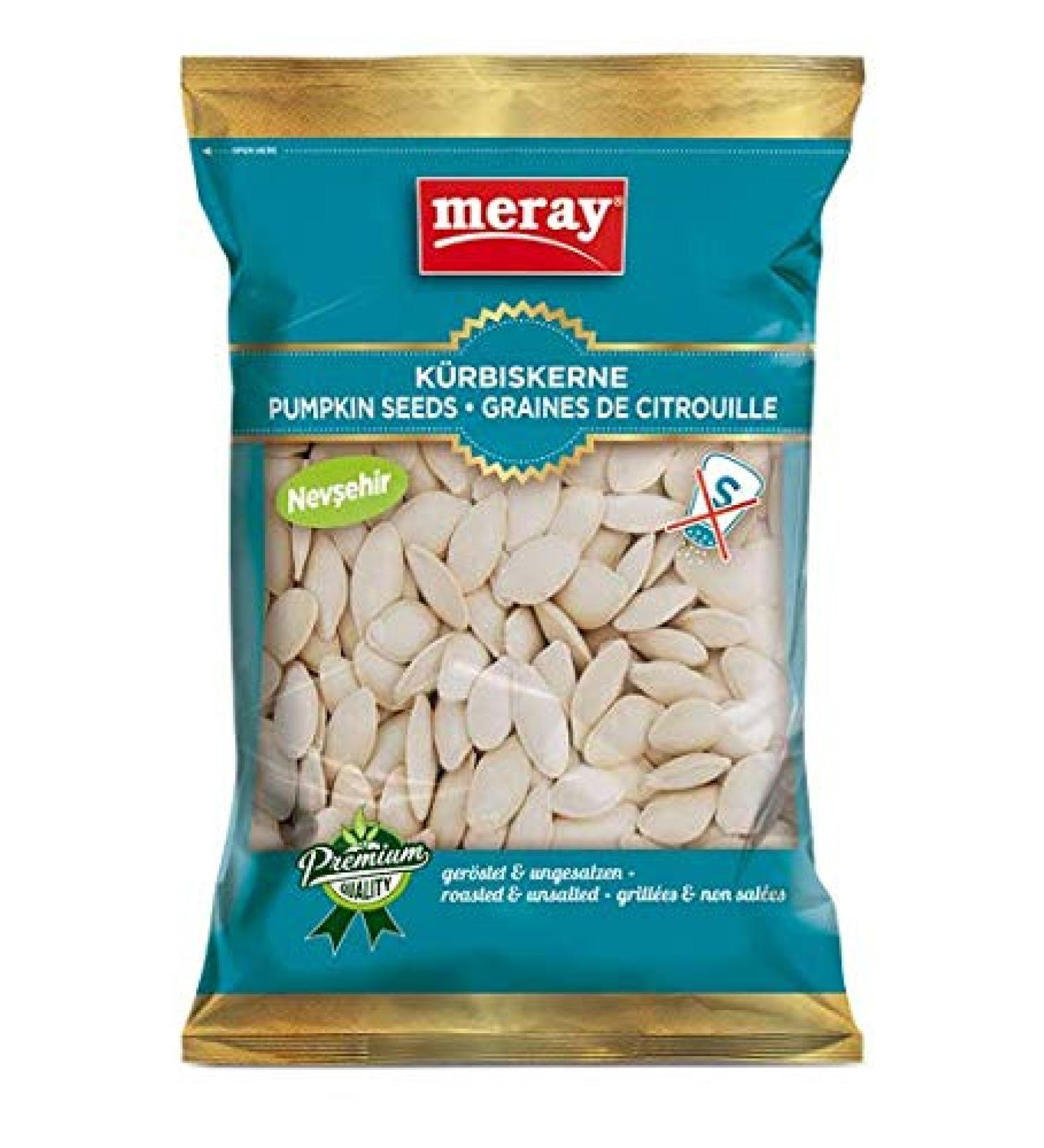 Meray Meray Rolled pumpkin seeds without salt - Nevsehir tuzsuz Kabak cekirdegi (200 g)