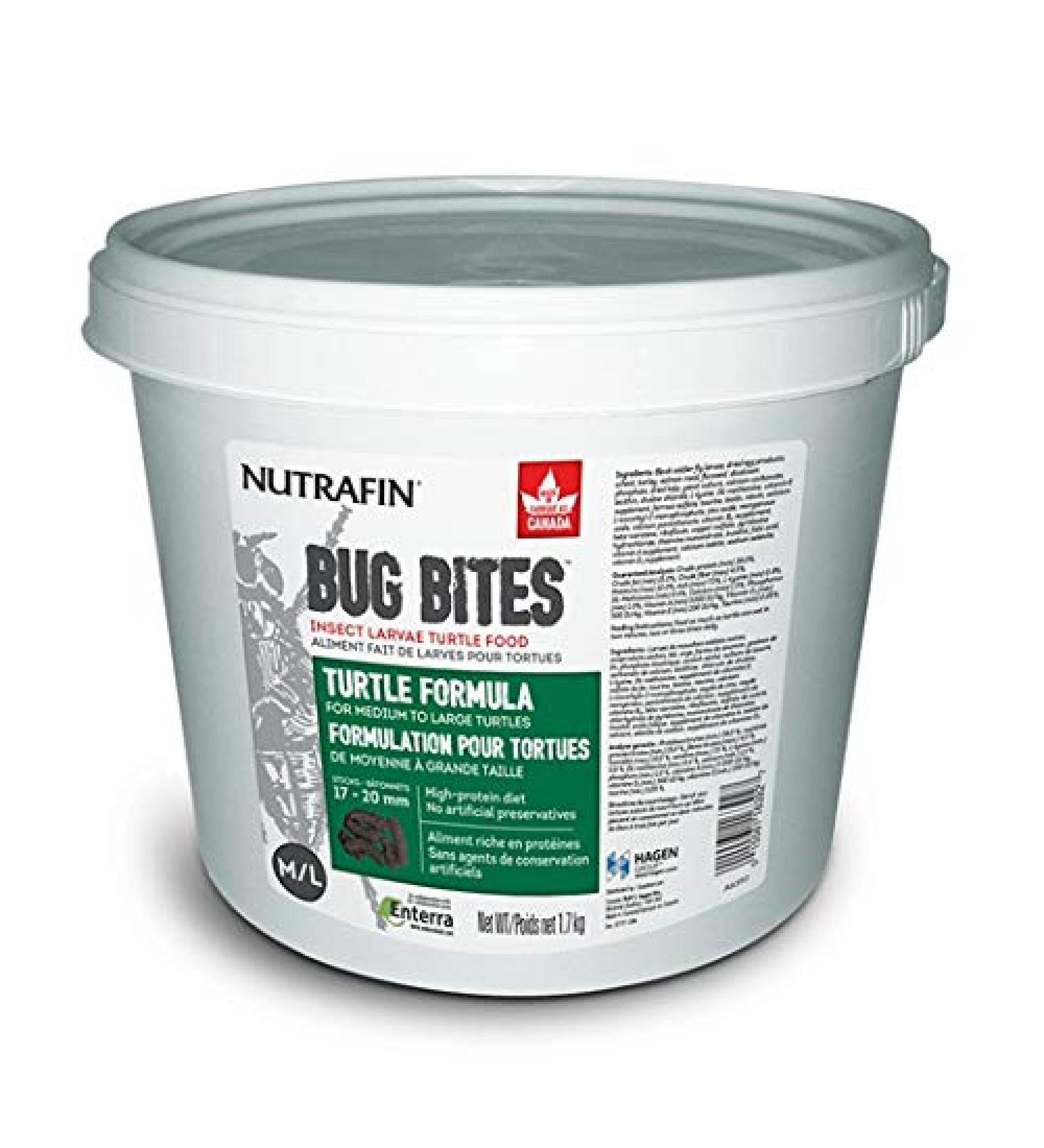 Nutrafin Bug Bites Turtle Formula Medium to Large Turtles 17-20 mm - 1.7 kg (3.7 lbs)