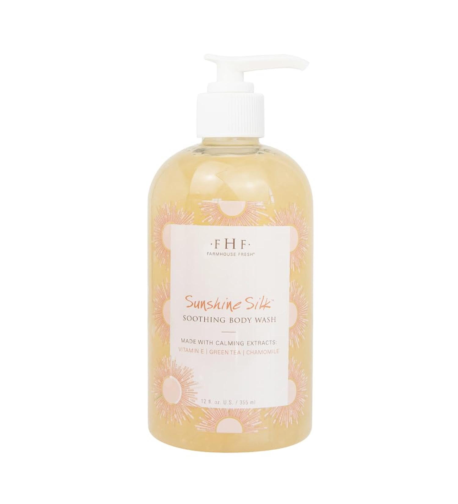FarmHouse Fresh Sunshine Silk Soothing Body Wash - Luxurious Gentle Cleanser for All Skin Types | International Shipping Available - Buy Online on GoSupps.com