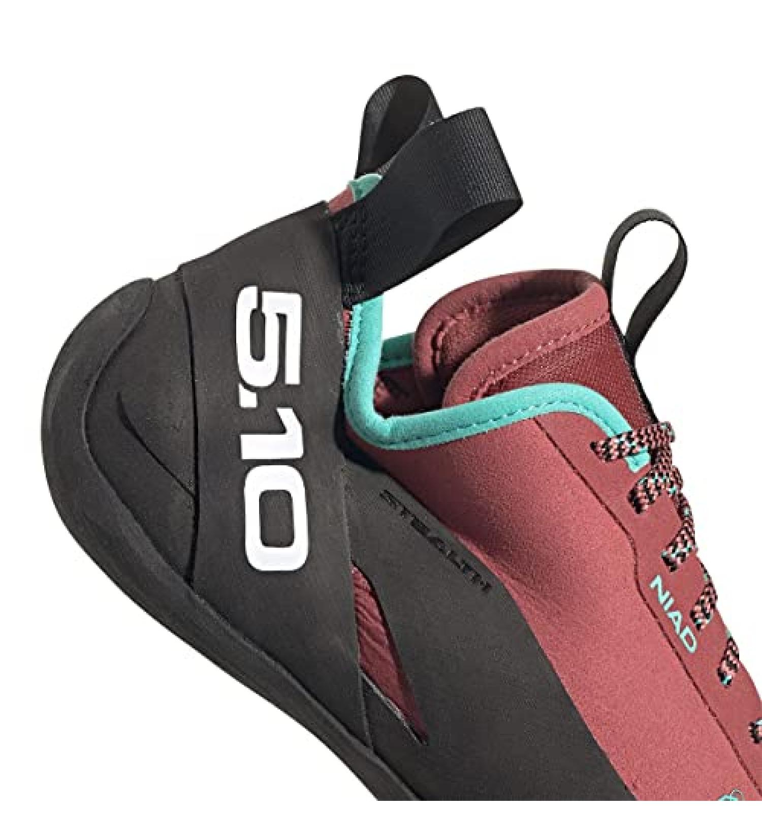 Five Ten NIAD Lace Climbing Shoes Women's 10.5 - Core Black/Crew Red/Acid Mint - Buy Online on GoSupps.com