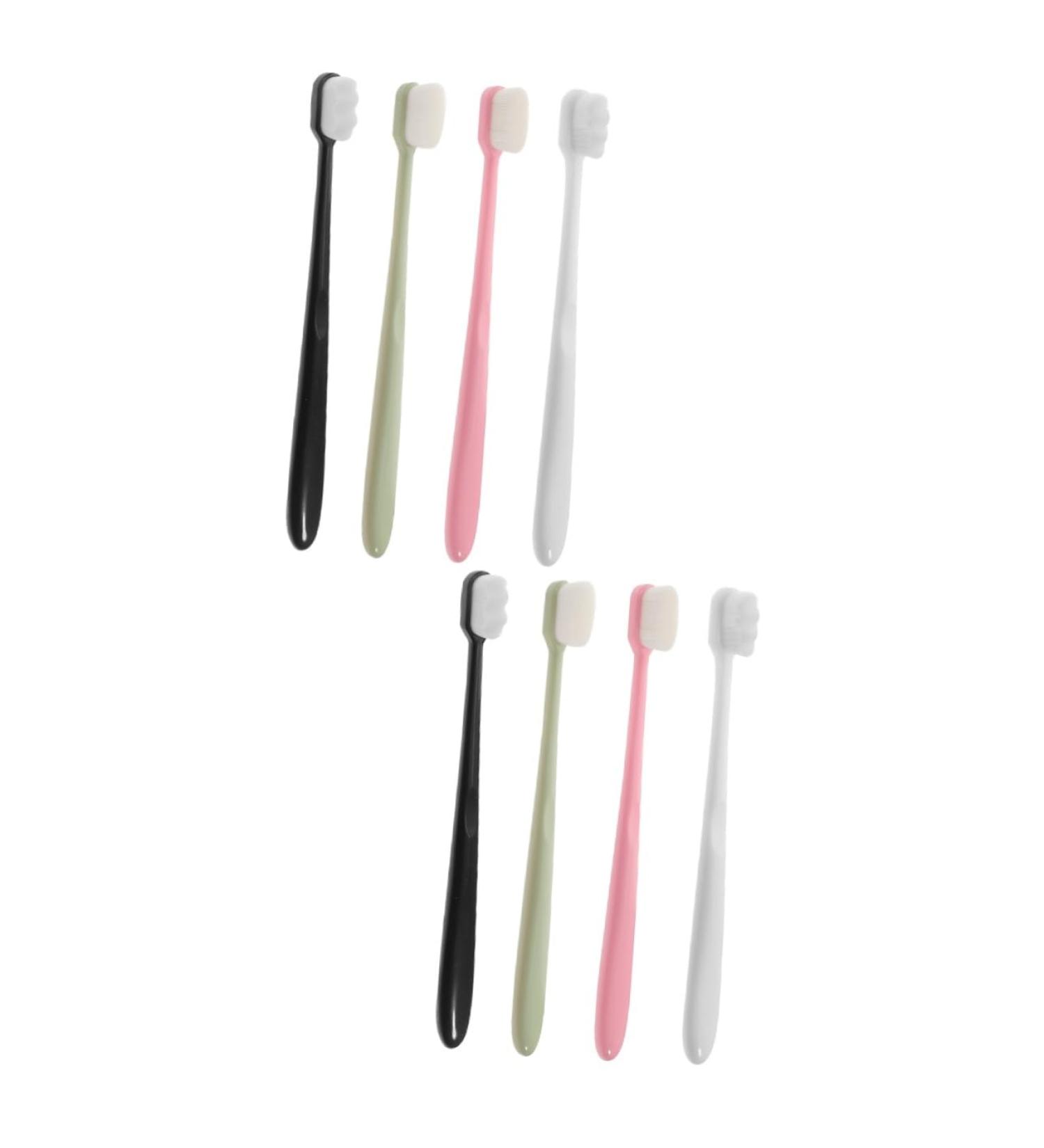 Minkissy 8-Piece Soft Travel Toothbrush Set - Portable Gum Care & Tooth Cleaning Gift Ideas - Buy Online on GoSupps.com