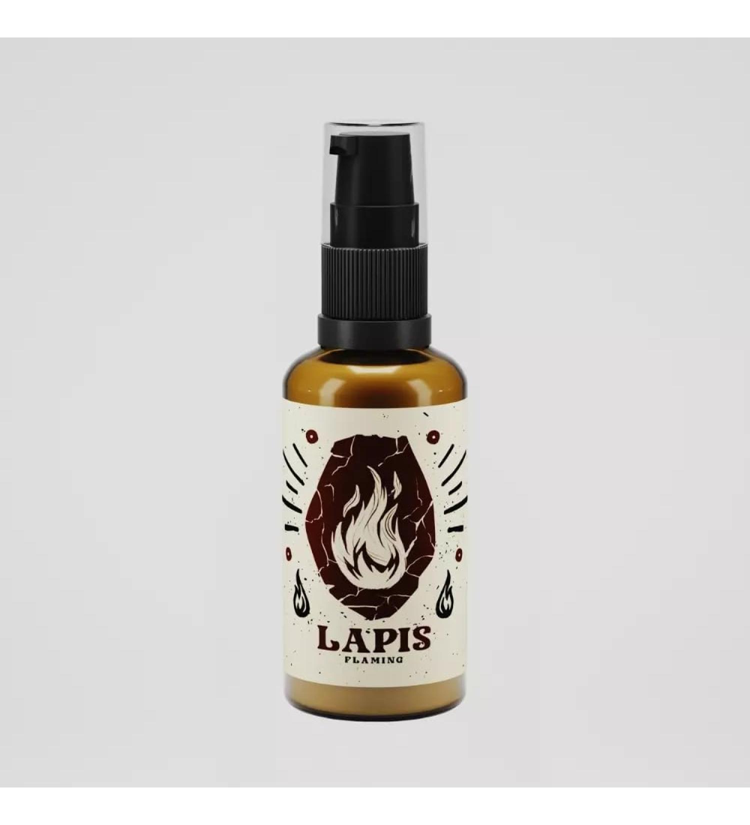 Lapis Flaming Beard Shaper Baume barbe 50 ml pour barbe masculine avec huile d'avocat beurre de karit et cire d'abeille brillance naturelle et forme douce parfum terreux - Buy Online on GoSupps.com