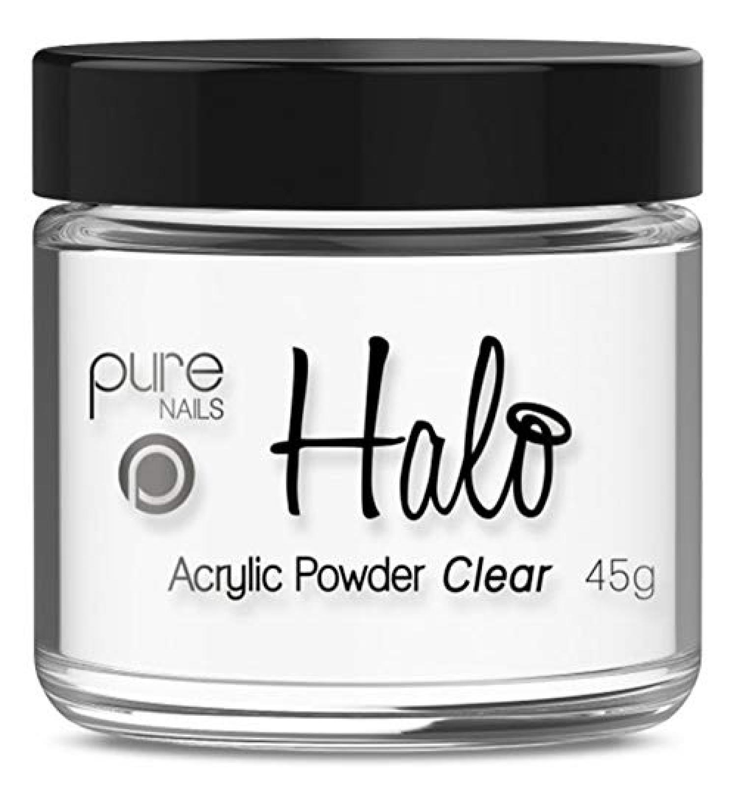 Halo By Pure Nails Acrylic Powder CLEAR 45g