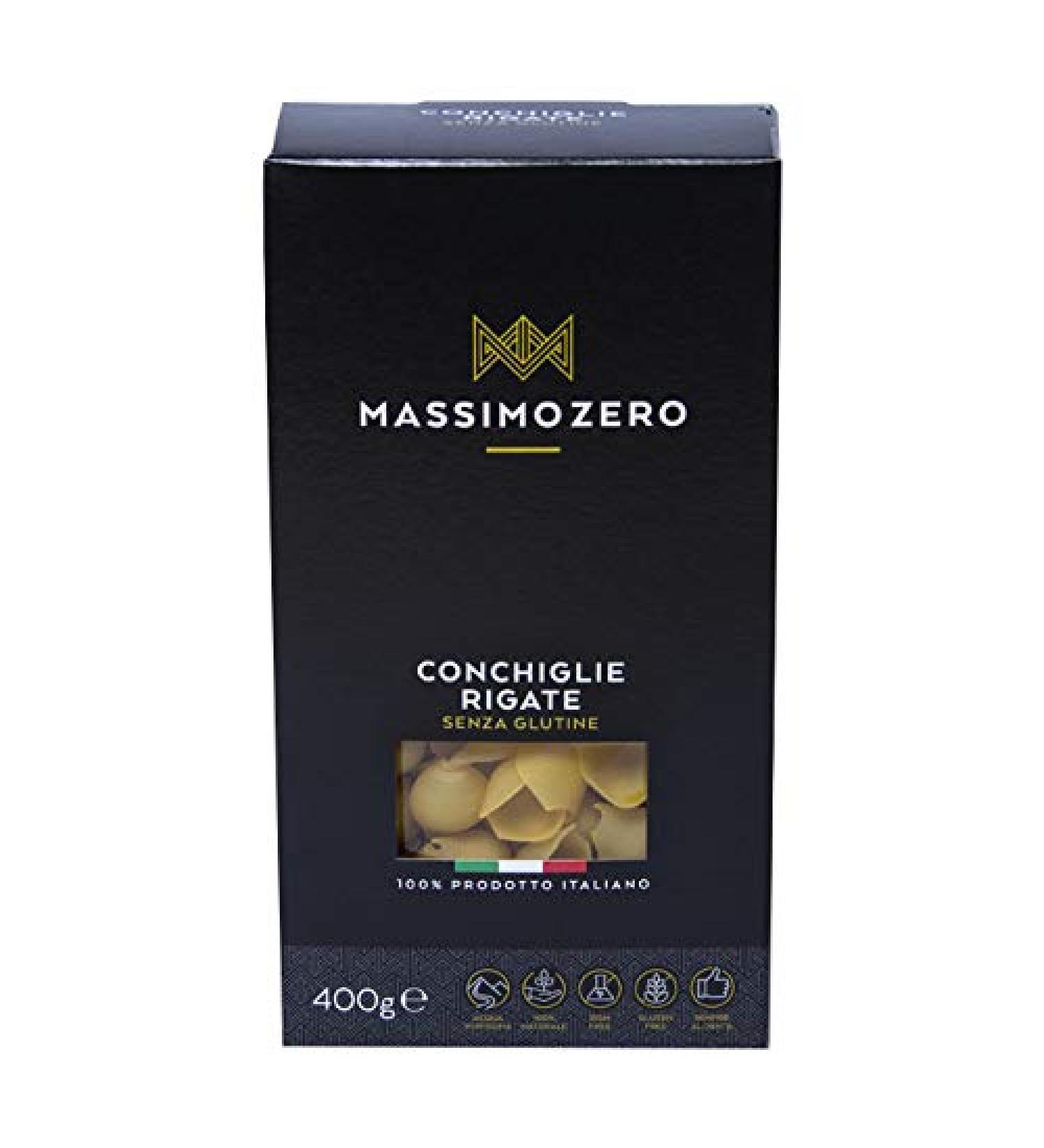 Massimo Zero Conchiglie Rigate Pasta Senza Glutine 400g
