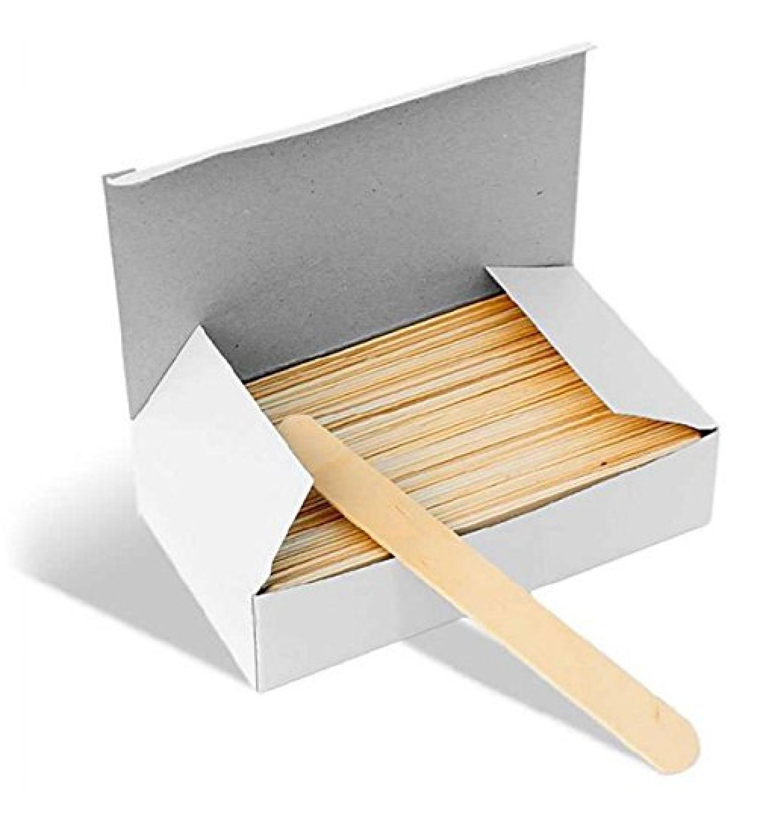 Large Wooden Waxing Spatulas 100/pack | Better Waxing | Disposable