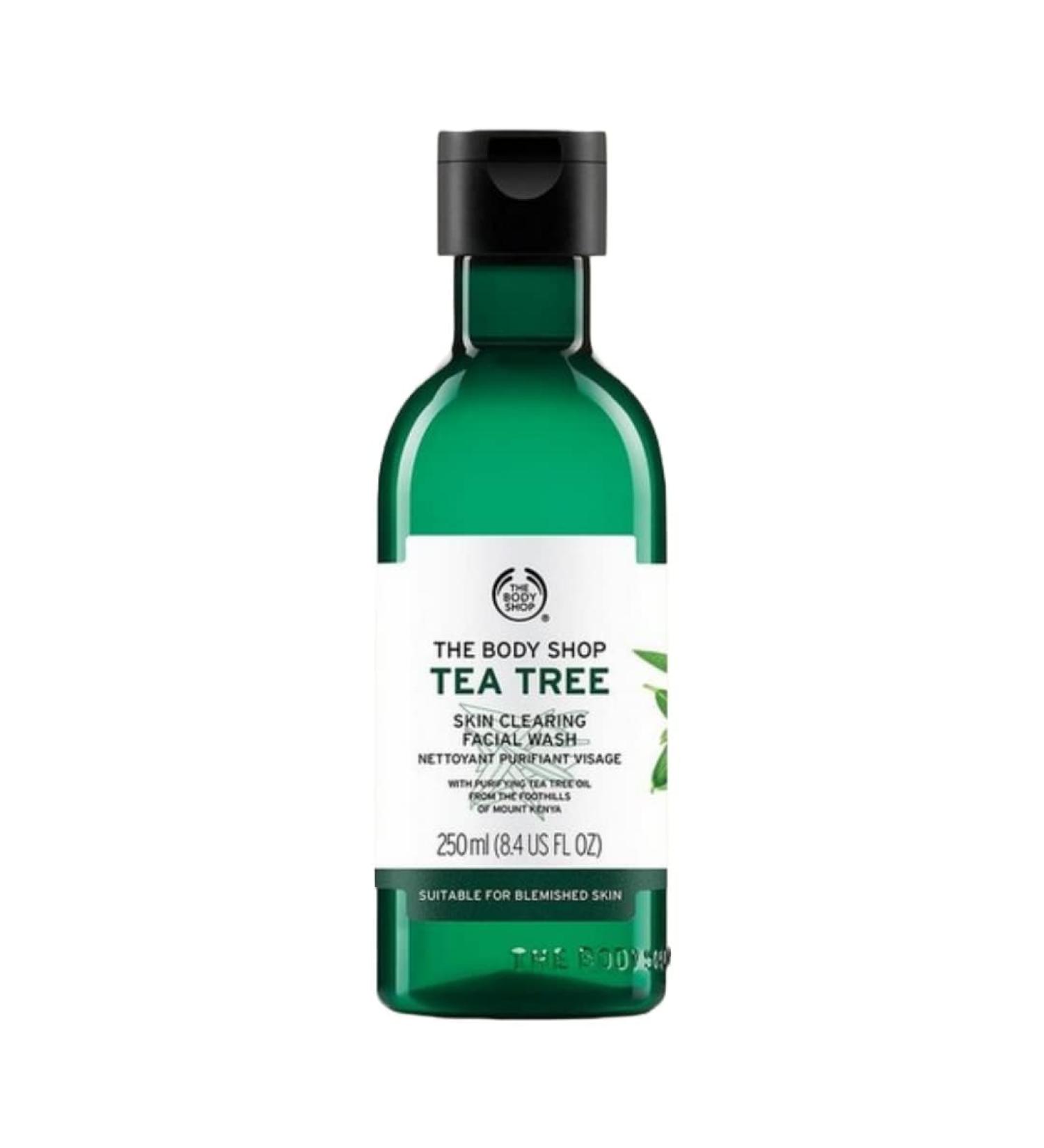 Vegan Tea Tree Facial Wash 250 ML | Best Cleanser for Oily Blemished Skin - Intense Cleansing - Buy Online on GoSupps.com