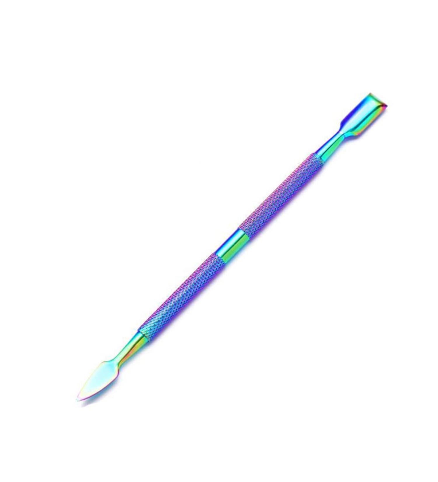 Nail Art Pusher Dead Skin Remover Stick Rod Gel Polish Stainless Steel Tweezers Nail Cutter Nail Art Tool Pedicure 013