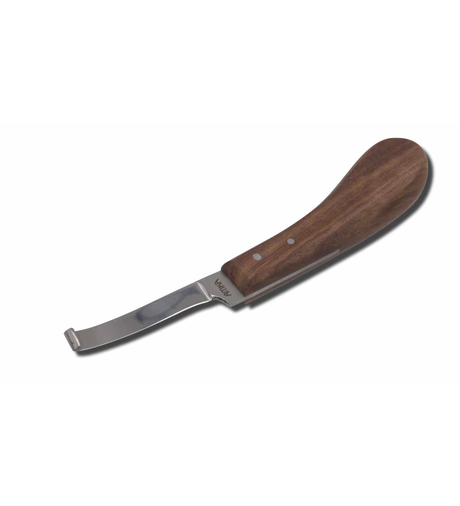 AMKA PRO Narrow Hoof Knife - Right Cutting Carbon Steel with Ergonomic Handle | Ideal for International Shipping - Buy Online on GoSupps.com