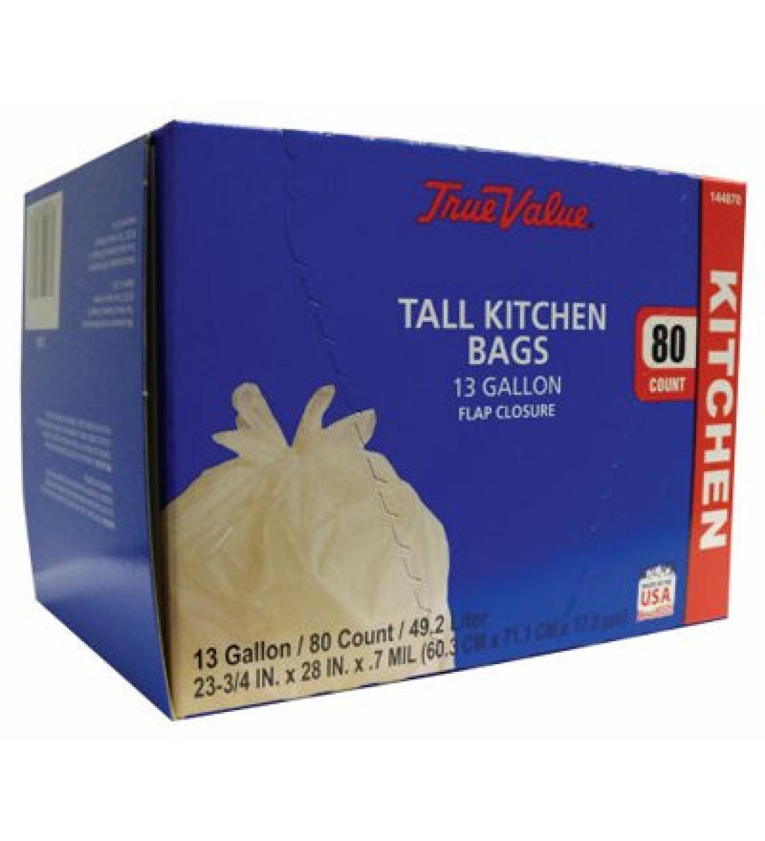 Berry Global 1221752 Tall Kitchen Trash Bags 80-Ct 13-Gal. - Quantity 1
