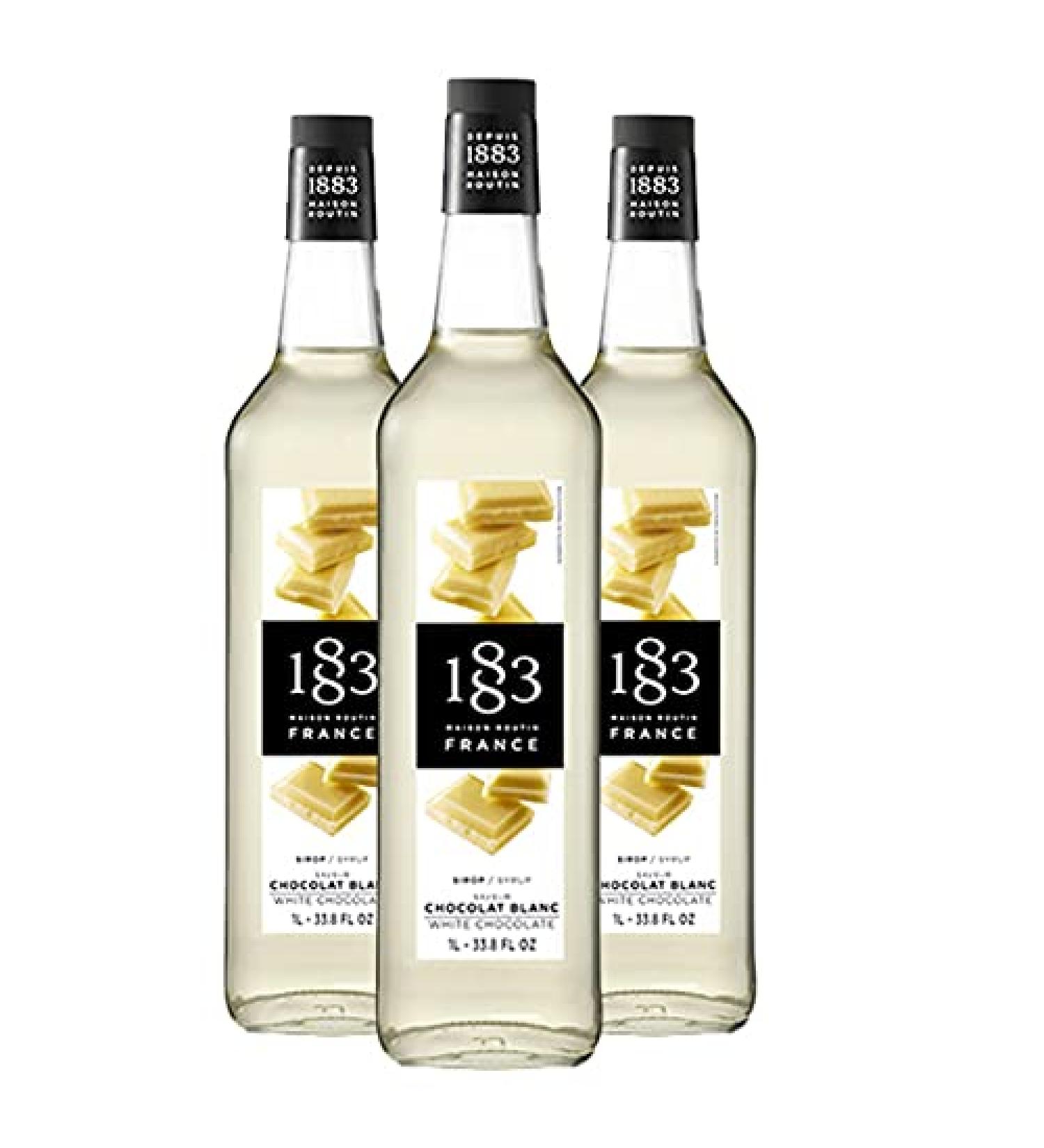 1883 MAISON ROUTIN Maison Routin 1883 White Chocolate Syrup 1 Litre Pack of 3