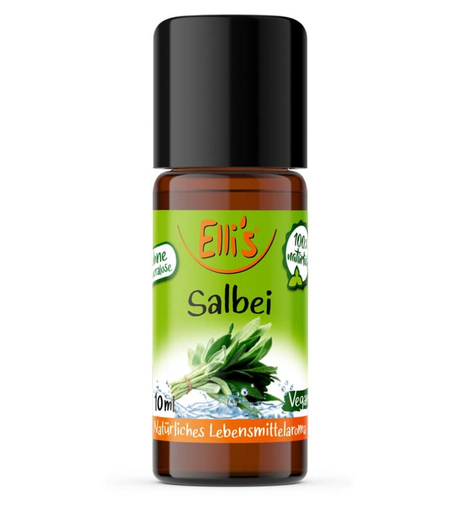 Ellis Aromas Sage Natural Food Aroma - 100% Vegan Aroma Concentrate for Dishes & Drinks | 10ml - International Shipping Available - Buy Online on GoSupps.com