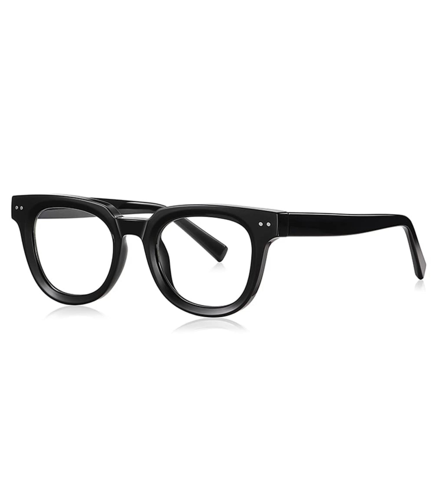 KACHAWOO ACTAT Anti Blue Light Retro-Korean Style TR90 Glasses - Blue-Ray Blocking Leopard Black Clear Eyewear - Buy Online on GoSupps.com