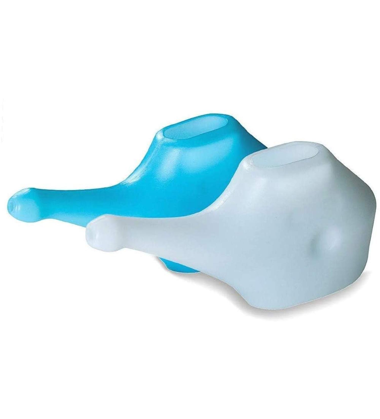 Light-Weight Neti Pot | Handy Compact & Travel Friendly (1 Blue & 1 White) (Set of 2) - Buy Online on GoSupps.com