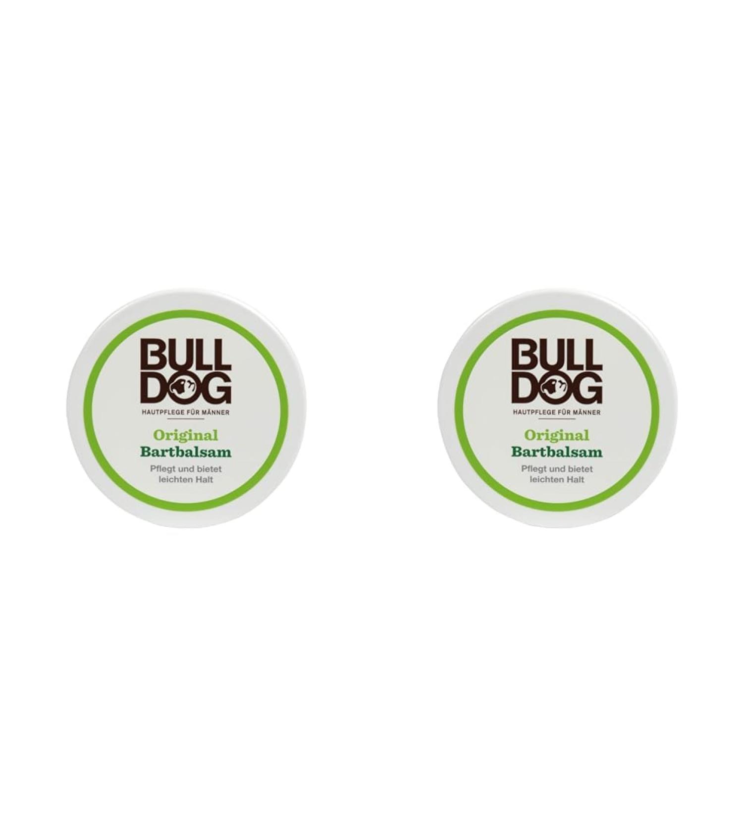 BULLDOG Beard Care for Men - Original Beard Balm 75ml (Pack of 2) | Nourishes & Light Hold - Buy Online on GoSupps.com