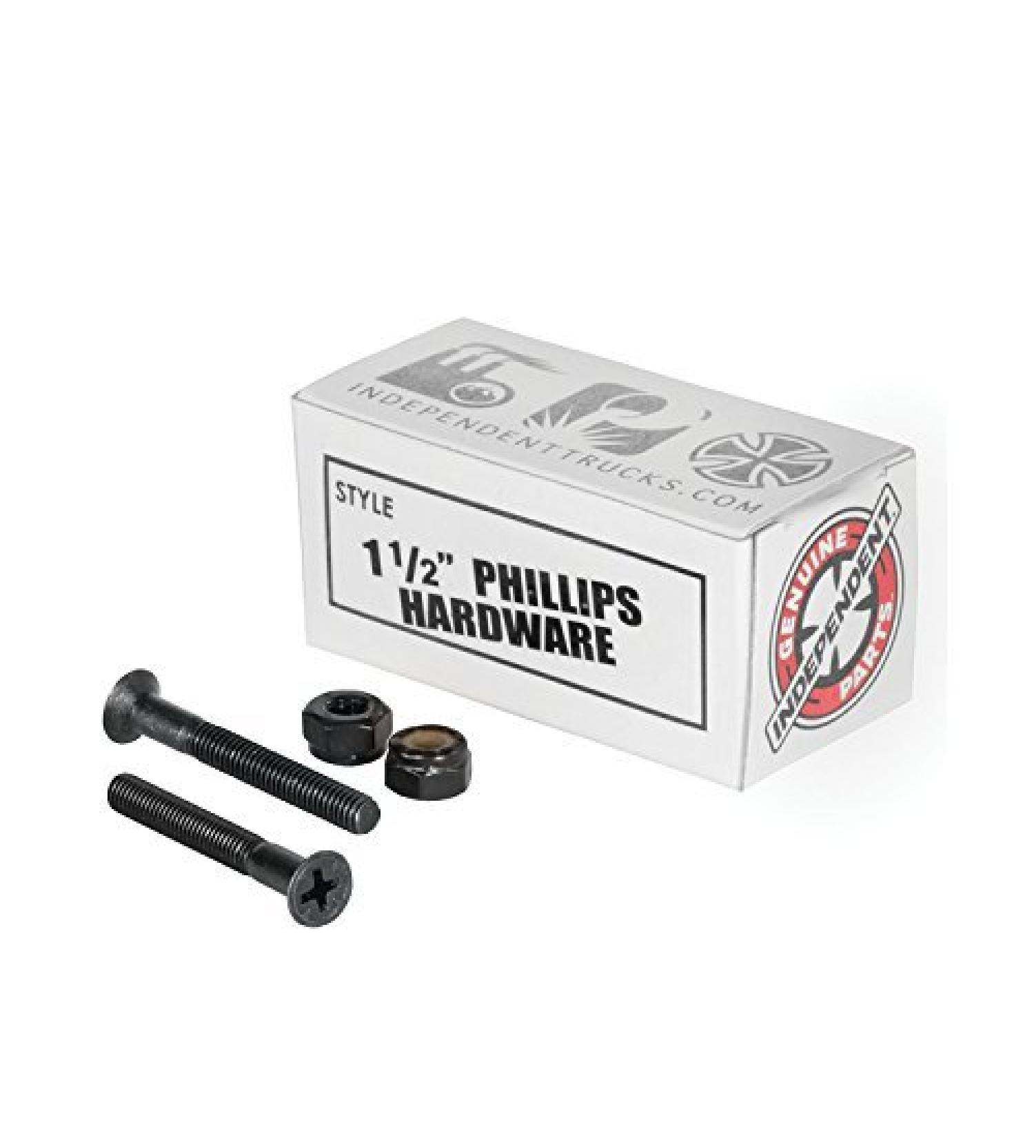INDEPENDENT Genuine Parts Phillips Hardware 1.5" (1 1/2") Black