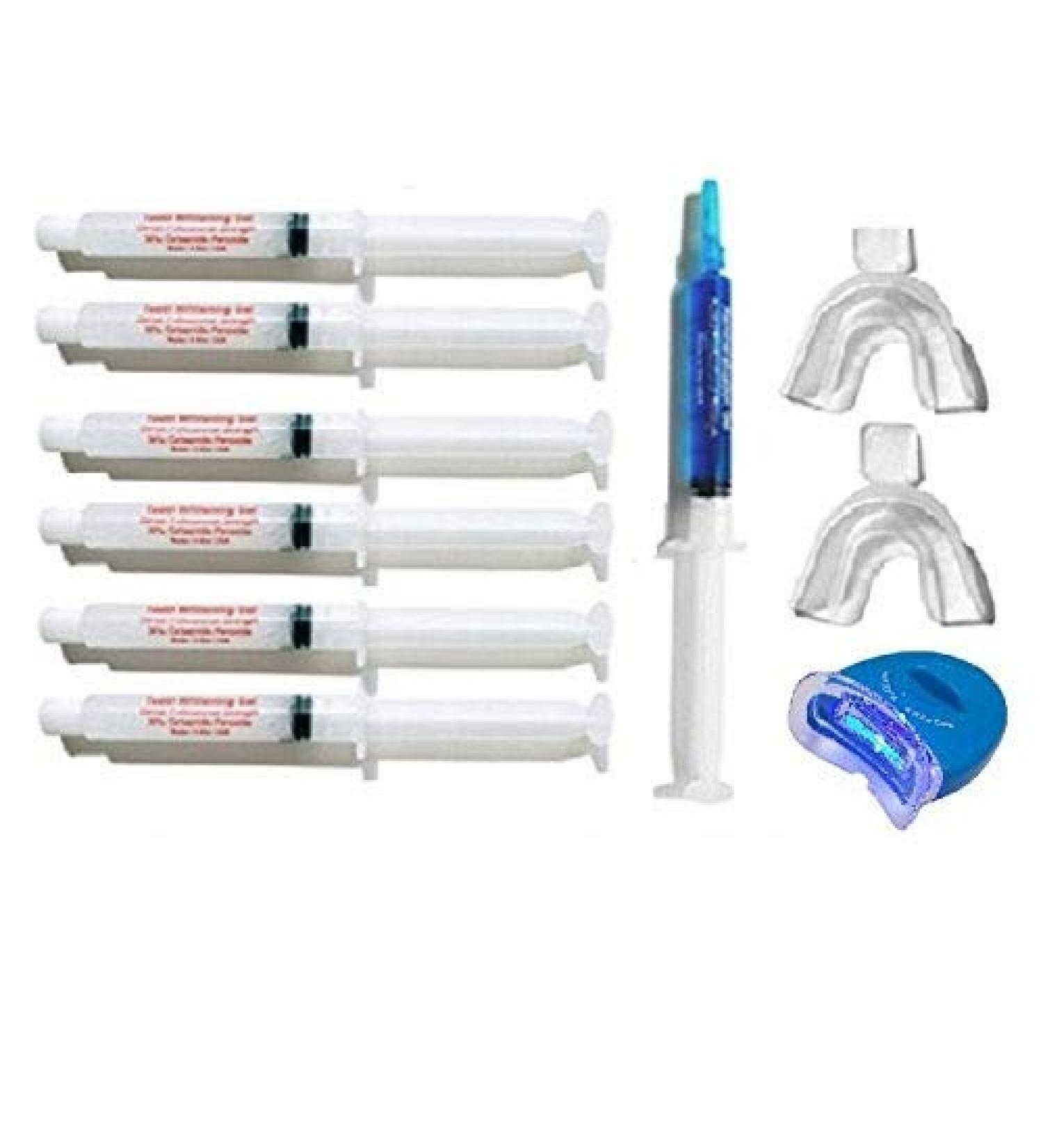 White Teeth Global Kit for Teeth Whitening -Led Light + 60 cc (6x10cc) 35% Peroxide Carbamide Gel