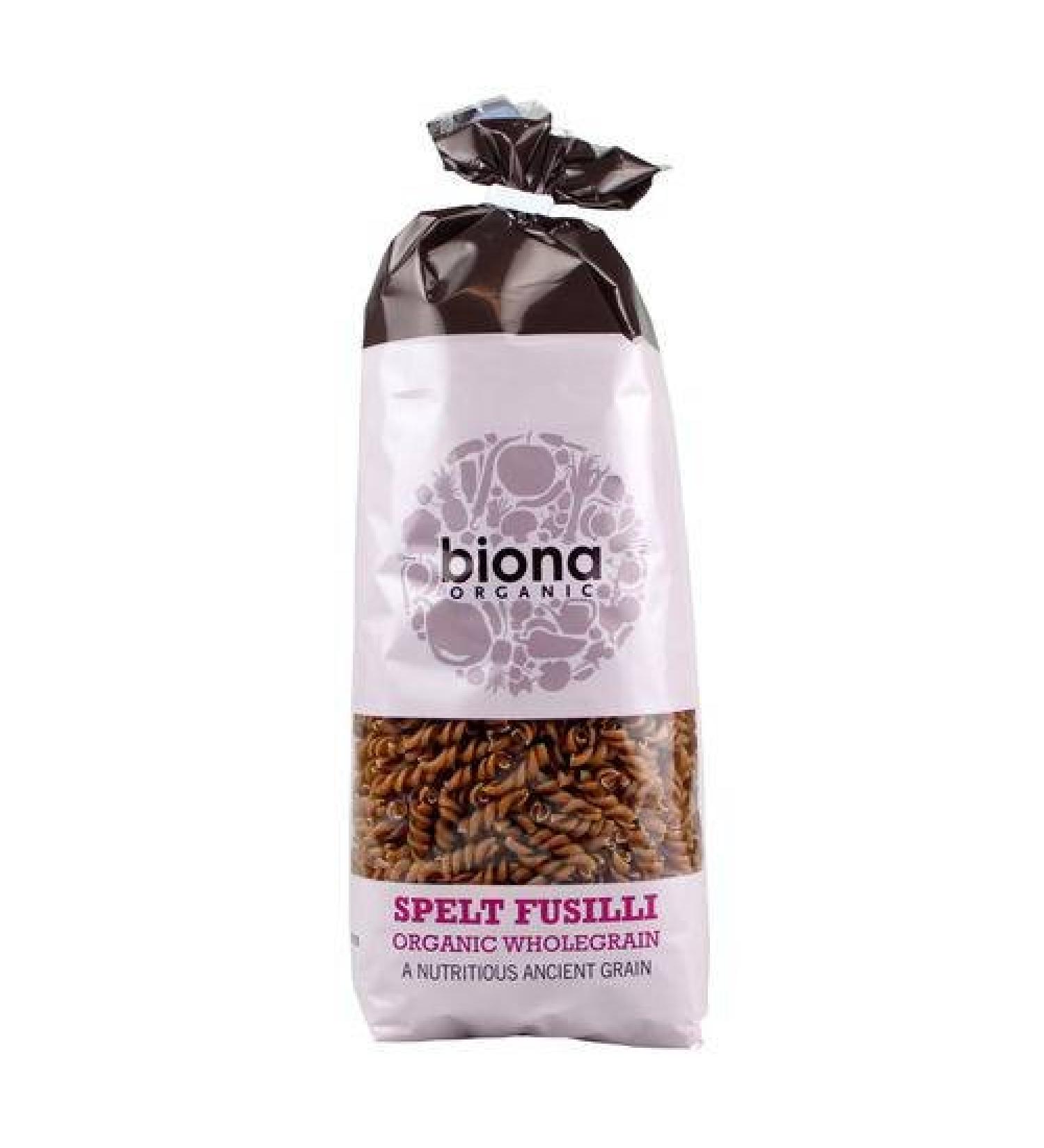 Biona Organic Bronze-Extruded Wholewheat Fusilli 500g