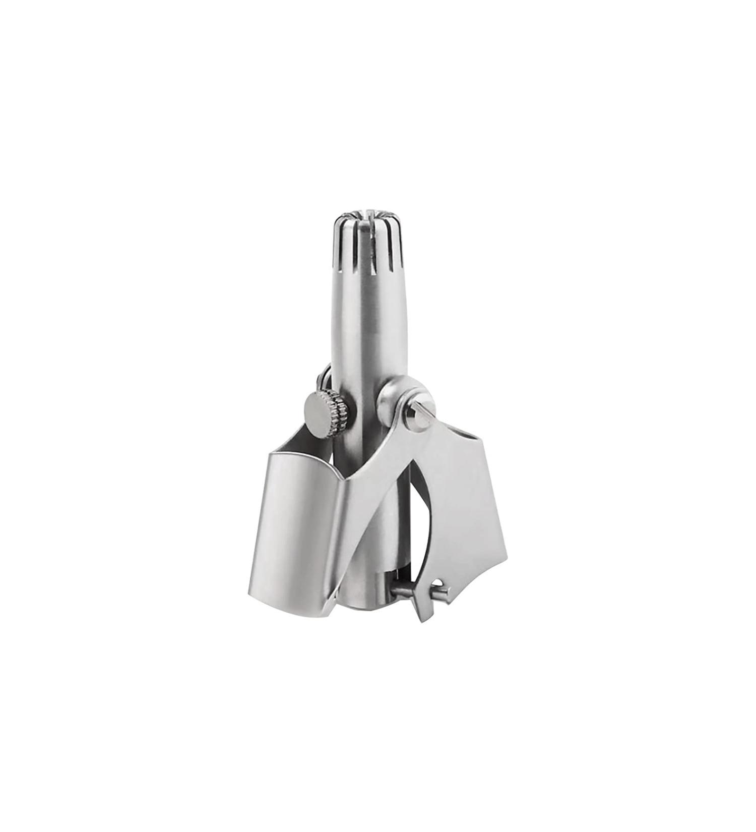Nose Hair Trimmer - Stainless Steel Manual Ear & Nose Shaver for Men | Washable Face Care Tool - Buy Online on GoSupps.com