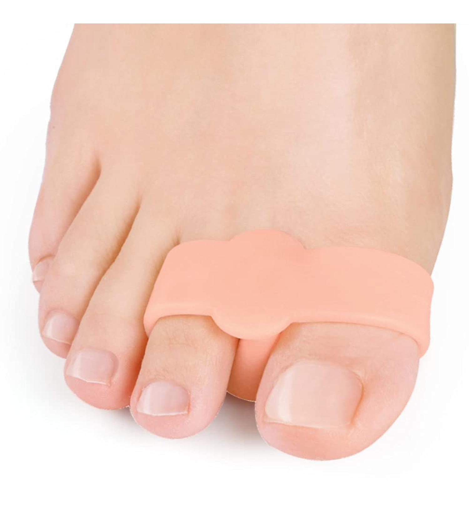 Kimihome Gel Toe Spreaders - Bale Toe Corrector with Double Loops for Overlapping Toes Relief - International Shipping Available - Buy Online on GoSupps.com
