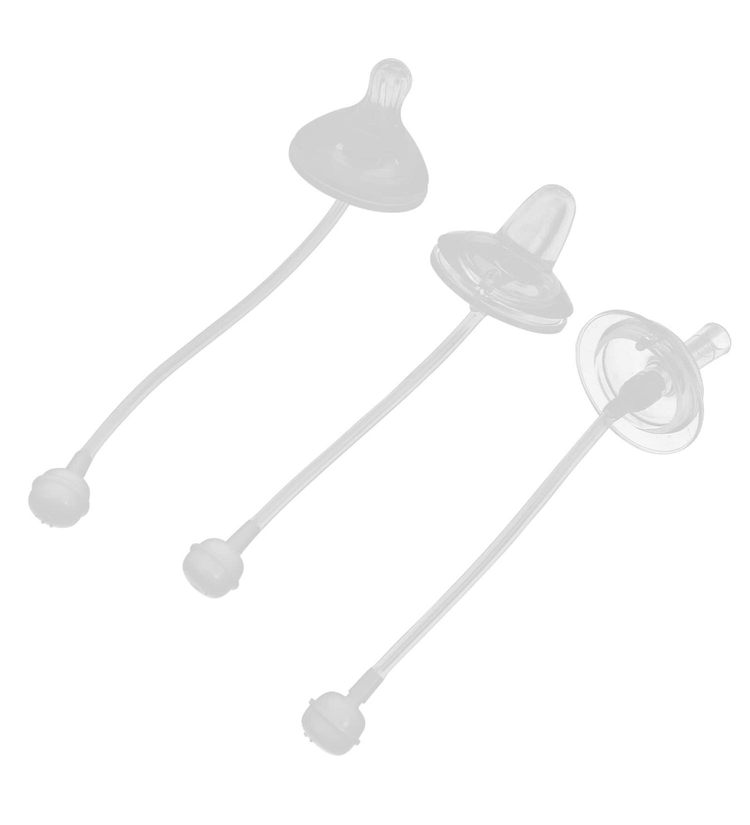 DOITOOL 3Pcs Weighted Straw Top Nipple - Silicone Spill-Proof Nipples for Baby & Mason Bottles - Buy Online on GoSupps.com