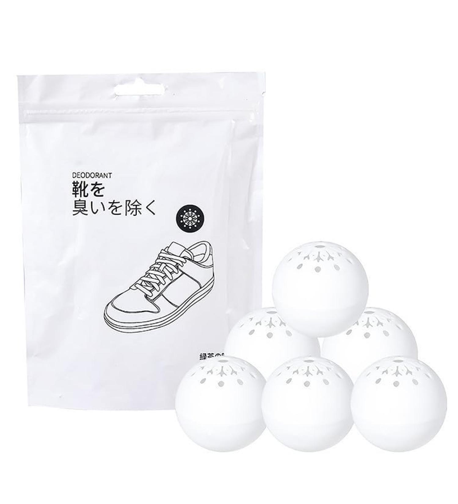 Shop Shoe Deodorizer Balls - 6PCS Sneakers Freshener for Gym Bags & Lockers | Solid Aromatherapy Odor Eliminator - Buy Online on GoSupps.com