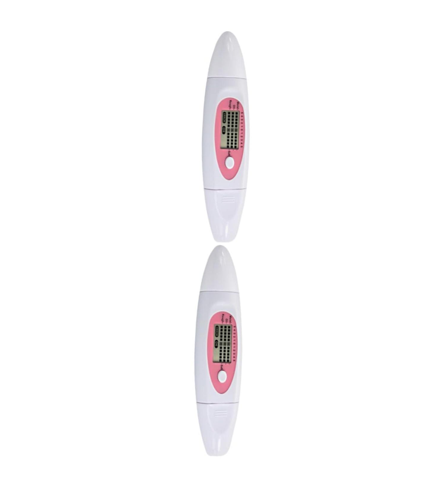 WOONEKY 2pcs 3 1 Facial Moisture Oil Tester Skin Sensor Tester Facial Moisture Monitor Skin Analyzer White - Buy Online on GoSupps.com