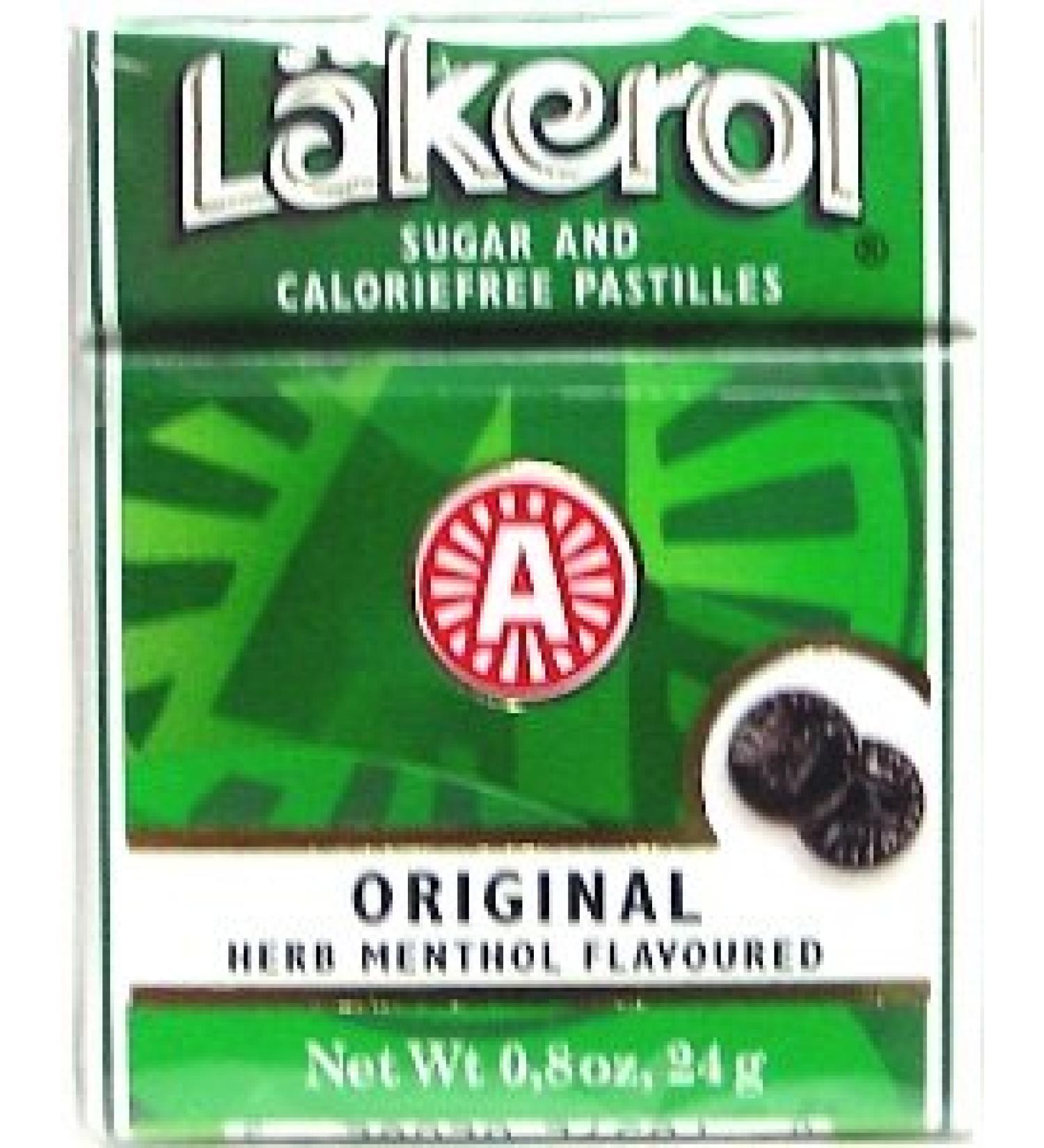 Lakerol Original/Herb Menthol 0.87-Ounce Boxes (Pack of 24)