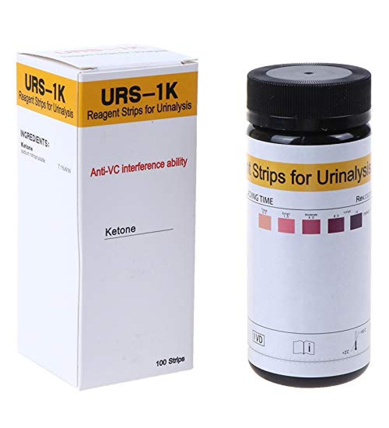 uaelua 100Pcs/Bottle Ketone Strips Home Ketosis Urine Weight Lose Analysis Strips - Buy Online on GoSupps.com