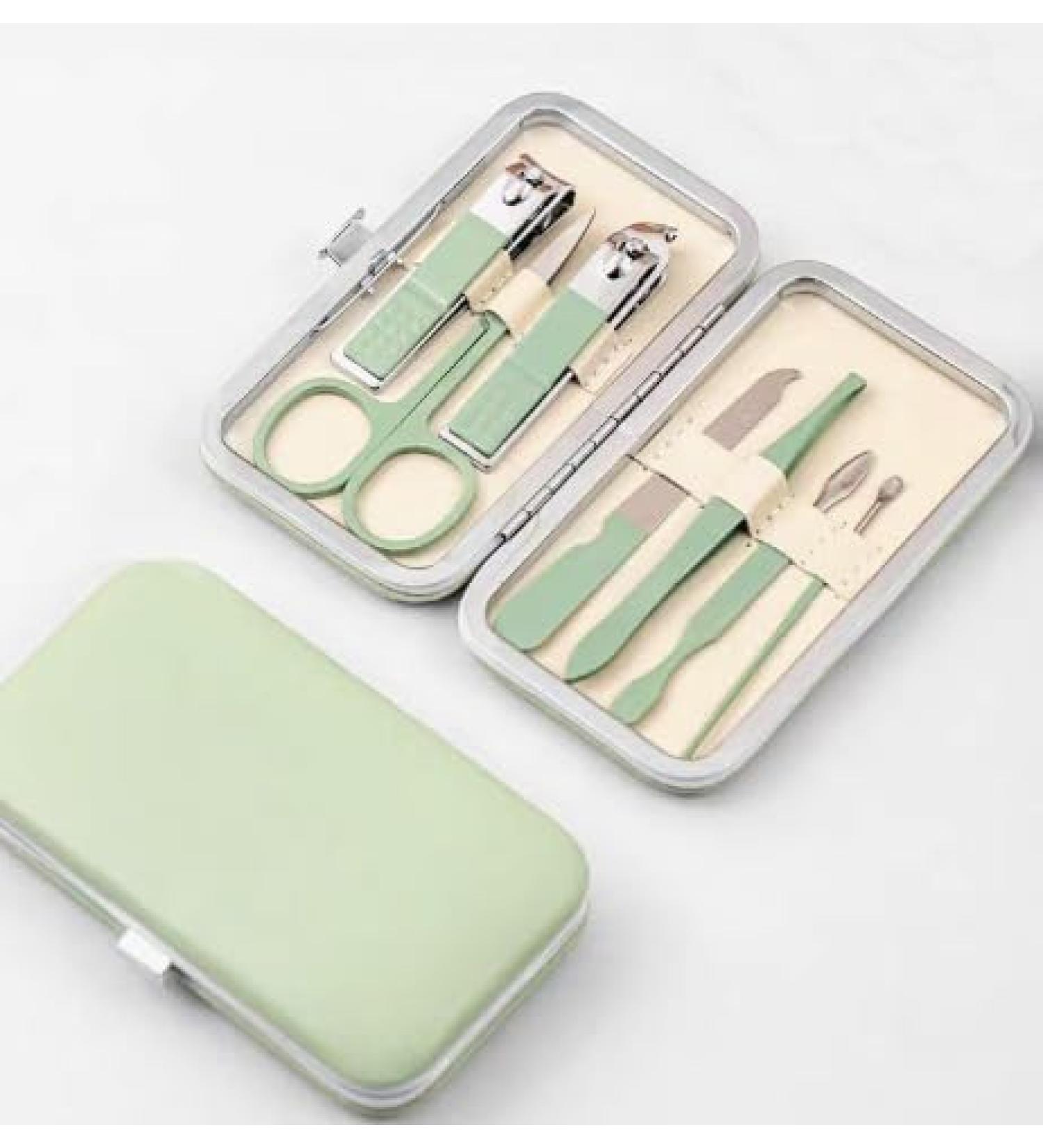 Nail Set 7-Piece Professional Nail Knife Set Foot Repair Care Tool - Travel Stainless Steel Beauty Tool (Green) - Buy Online on GoSupps.com