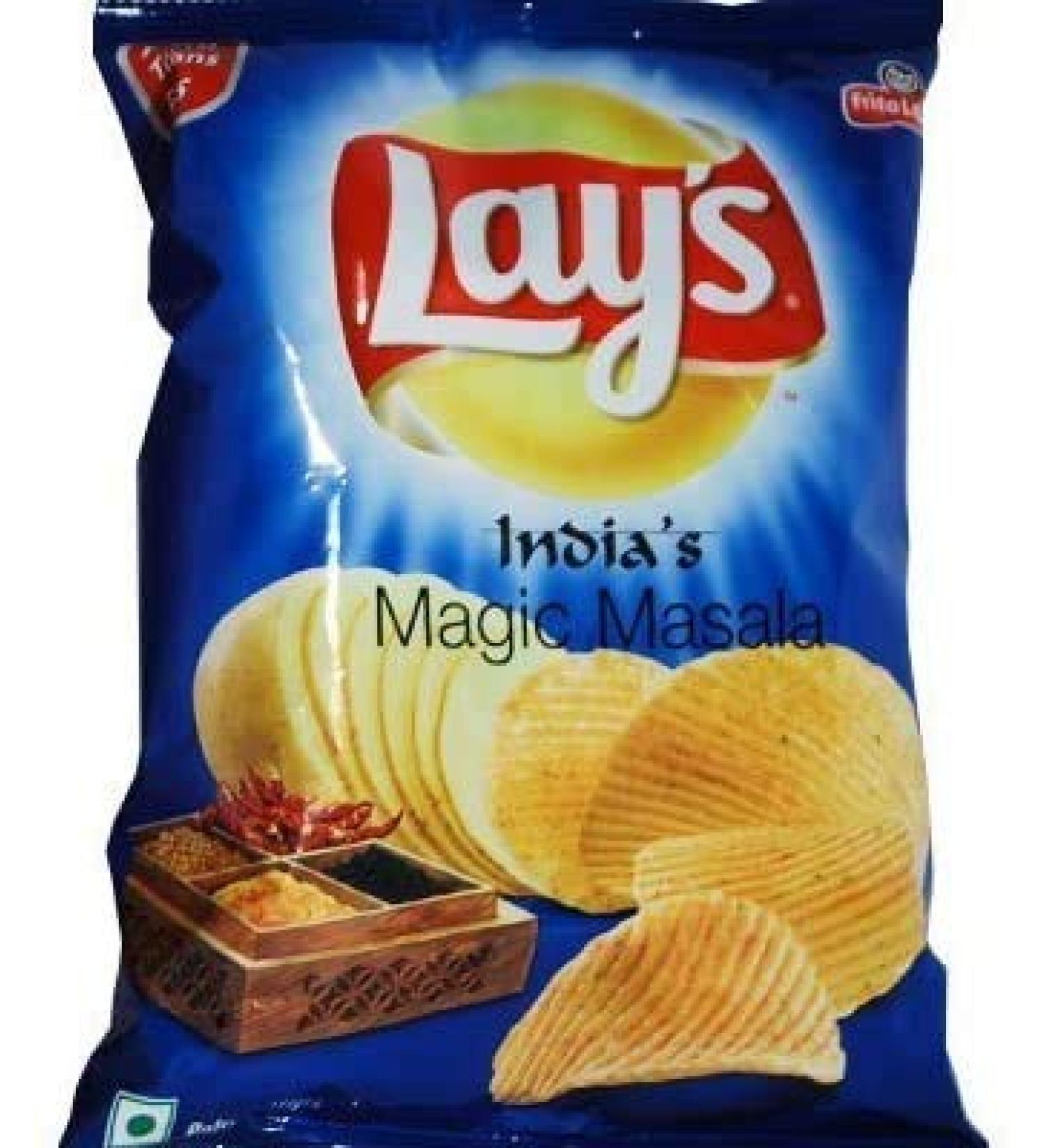 Lay's Indian Magic Masala Chips 0.11lb (52g) (Pack Of 10) - Buy Online on GoSupps.com