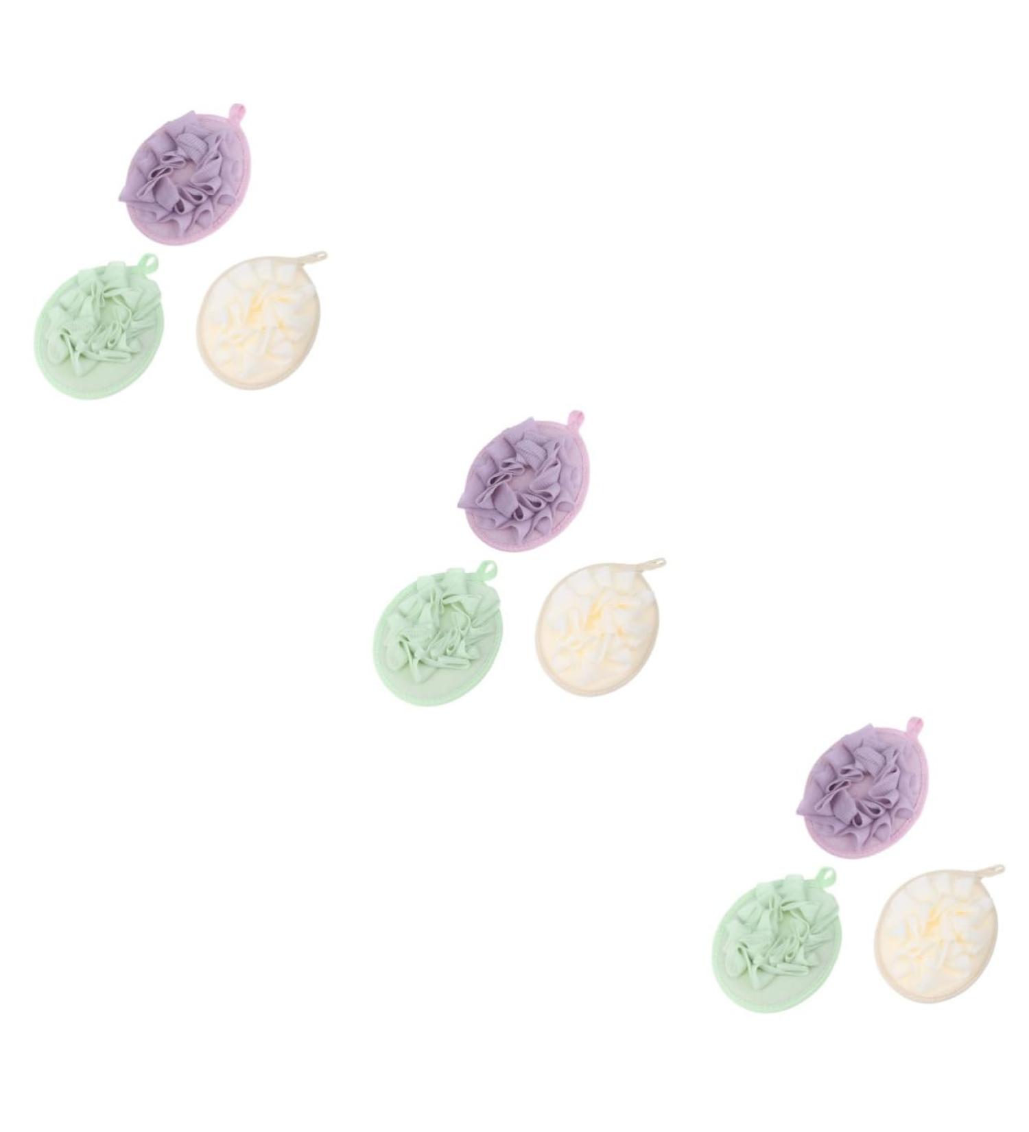 NOLITOY 9 Pcs Mesh Bath Ball | Exfoliating Body Puff & Loofa Set | Shower Accessories for a Spa-Like Experience - Buy Online on GoSupps.com