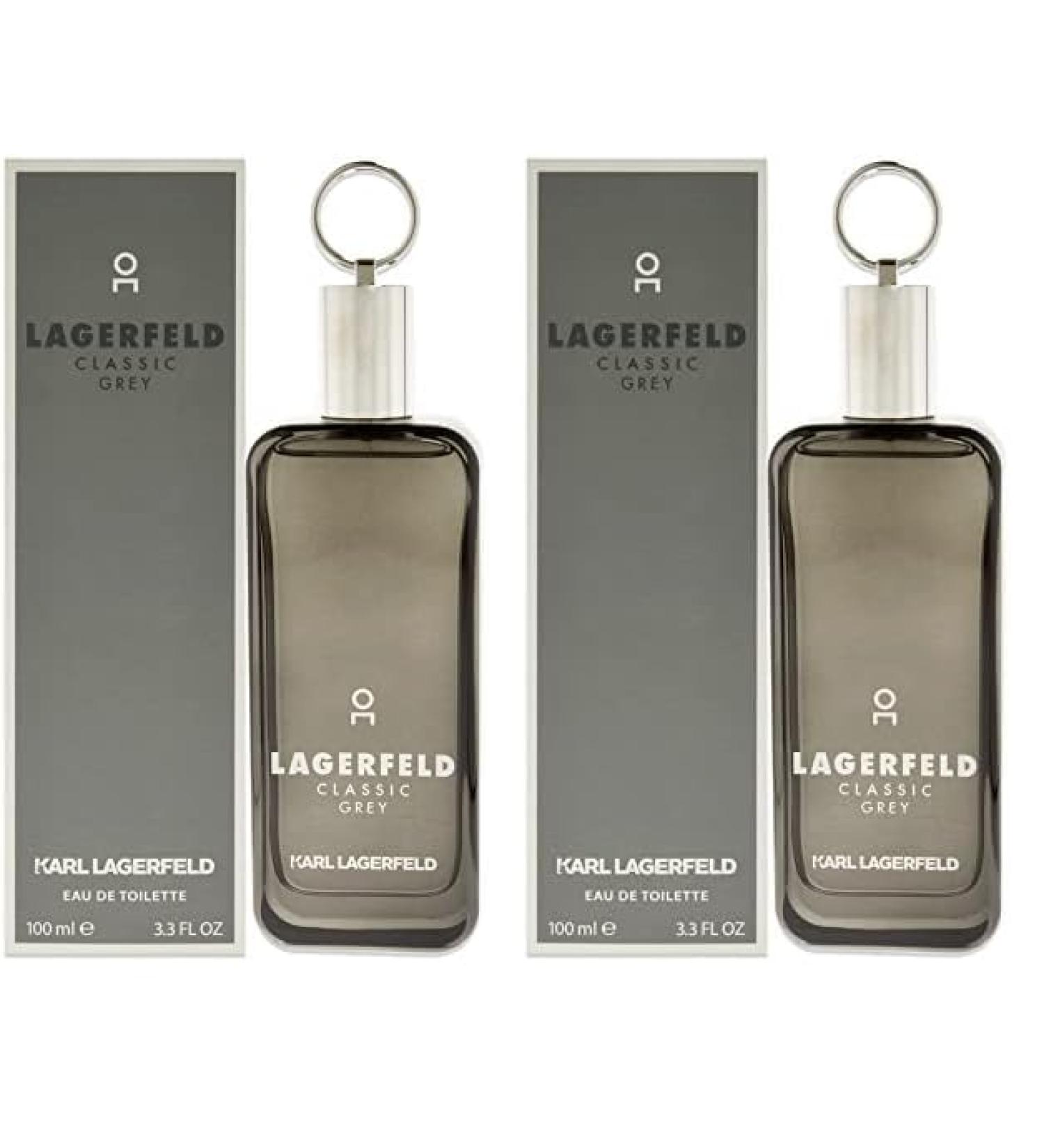 KARL LAGERFELD Paris Classic Grey Men EDT Spray 3.3 oz (Pack of 2) 3.3 Fl Oz (Pack of 2) - Buy Online on GoSupps.com