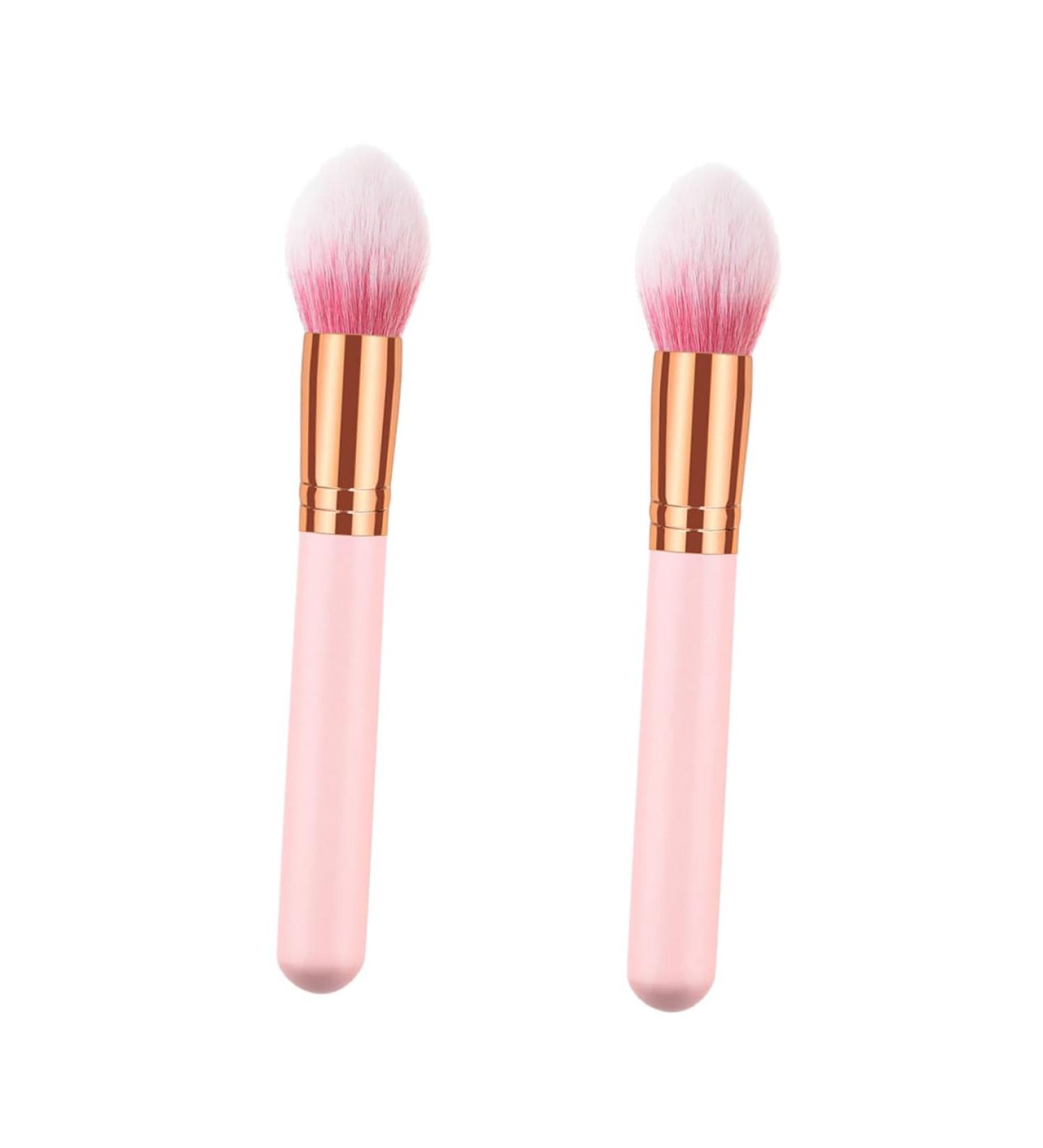 BIUDECO 2pcs Cosmetics Brush Makeup Brush Cosmetic Brush Makeup Powder Brush Concealer Brush Wooden - Buy Online on GoSupps.com