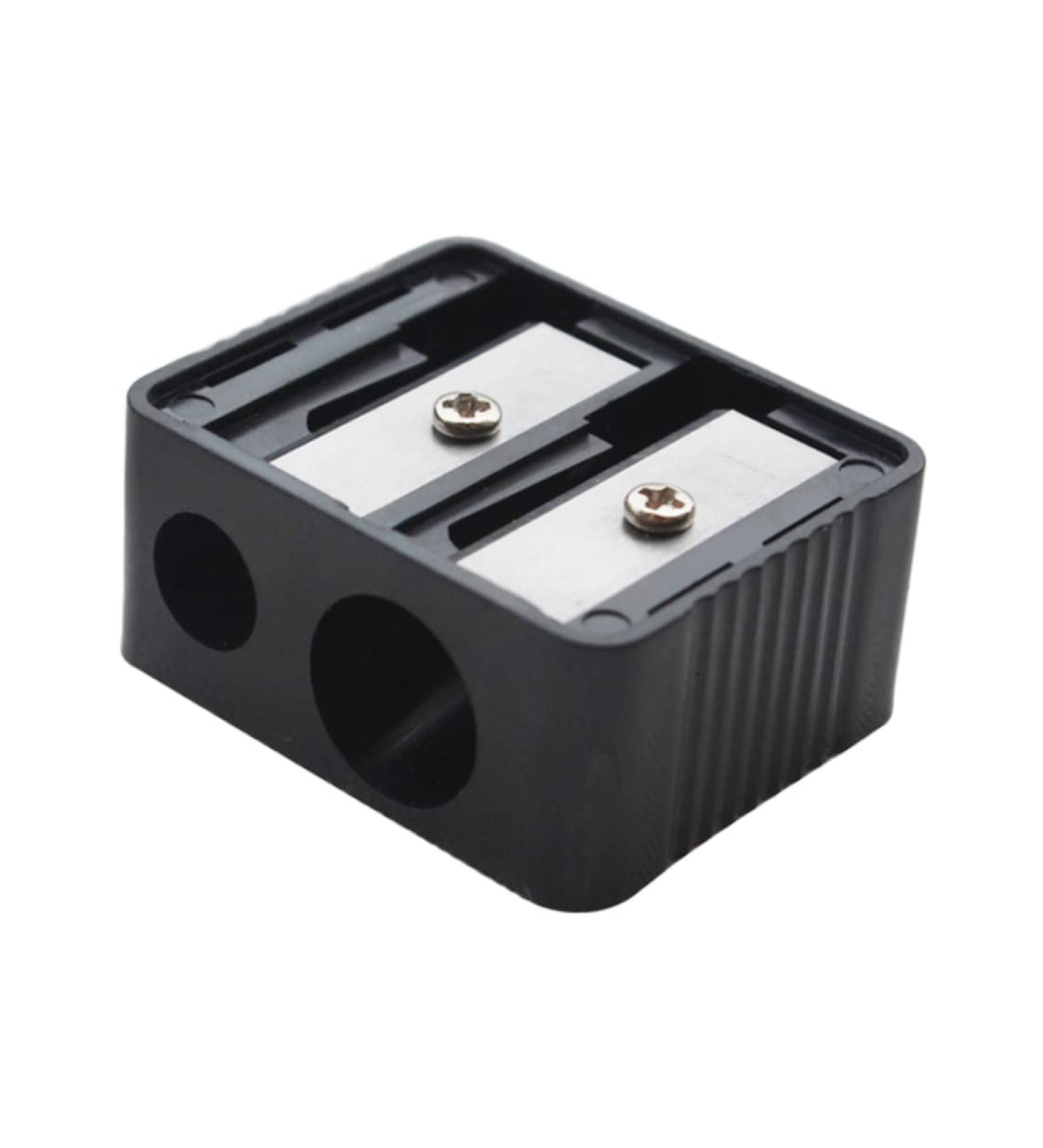 Professional Double Hole Cosmetic Pencil Sharpener for Eyebrow Lip Liner & Eyeliner - Ideal for School & Office Supplies - Buy Online on GoSupps.com