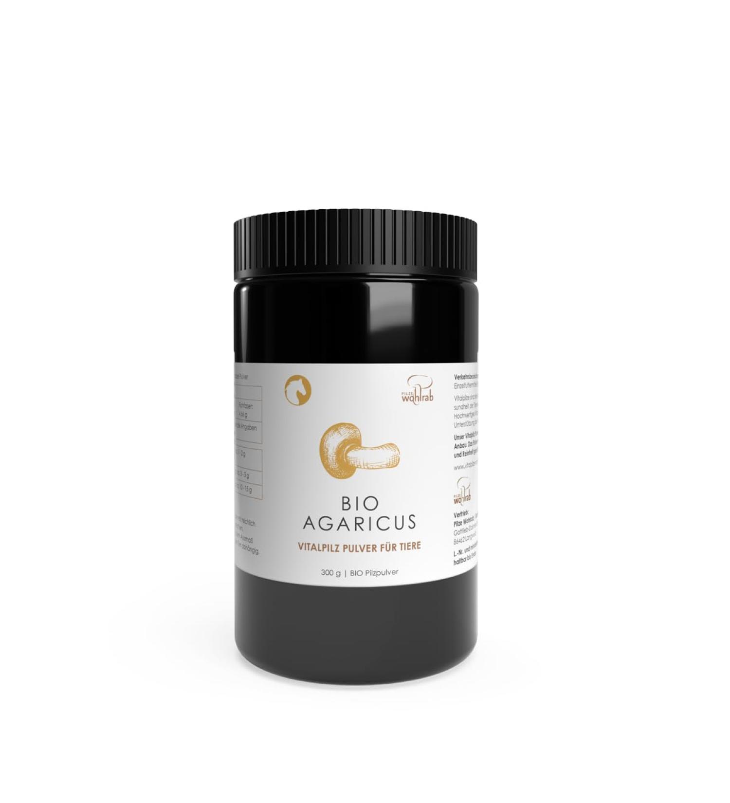 Organic Agaricus Powder for Animals | Mushrooms Wohlrab | 300g High-Quality Medicinal Mushroom Powder - Buy Online on GoSupps.com