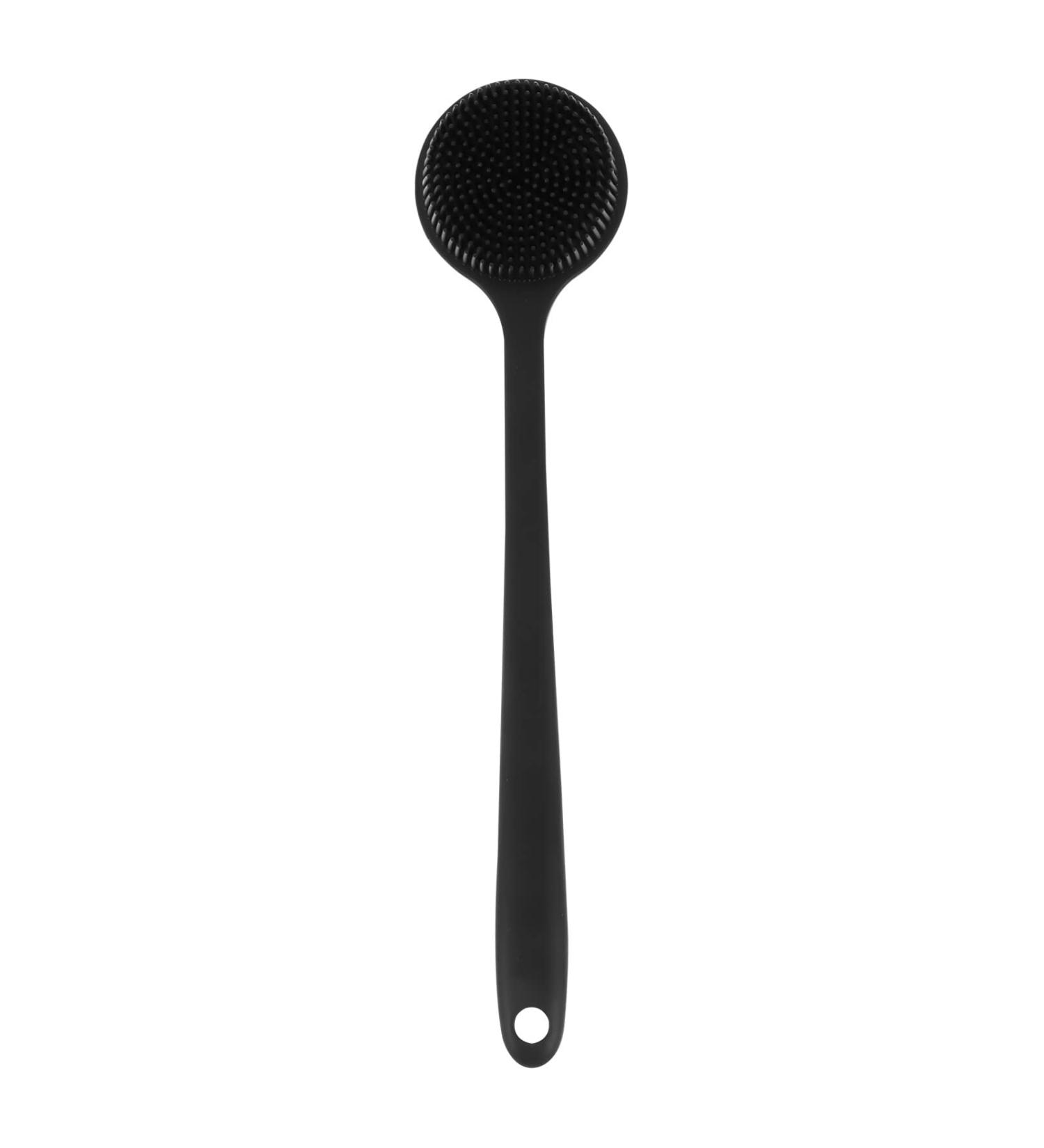 Shop Premium Back Scrubber & Bathing Brush | Multifunctional Body Brush with Black Handle for Massage & Peeling - Ideal for Showers - Buy Online on GoSupps.com