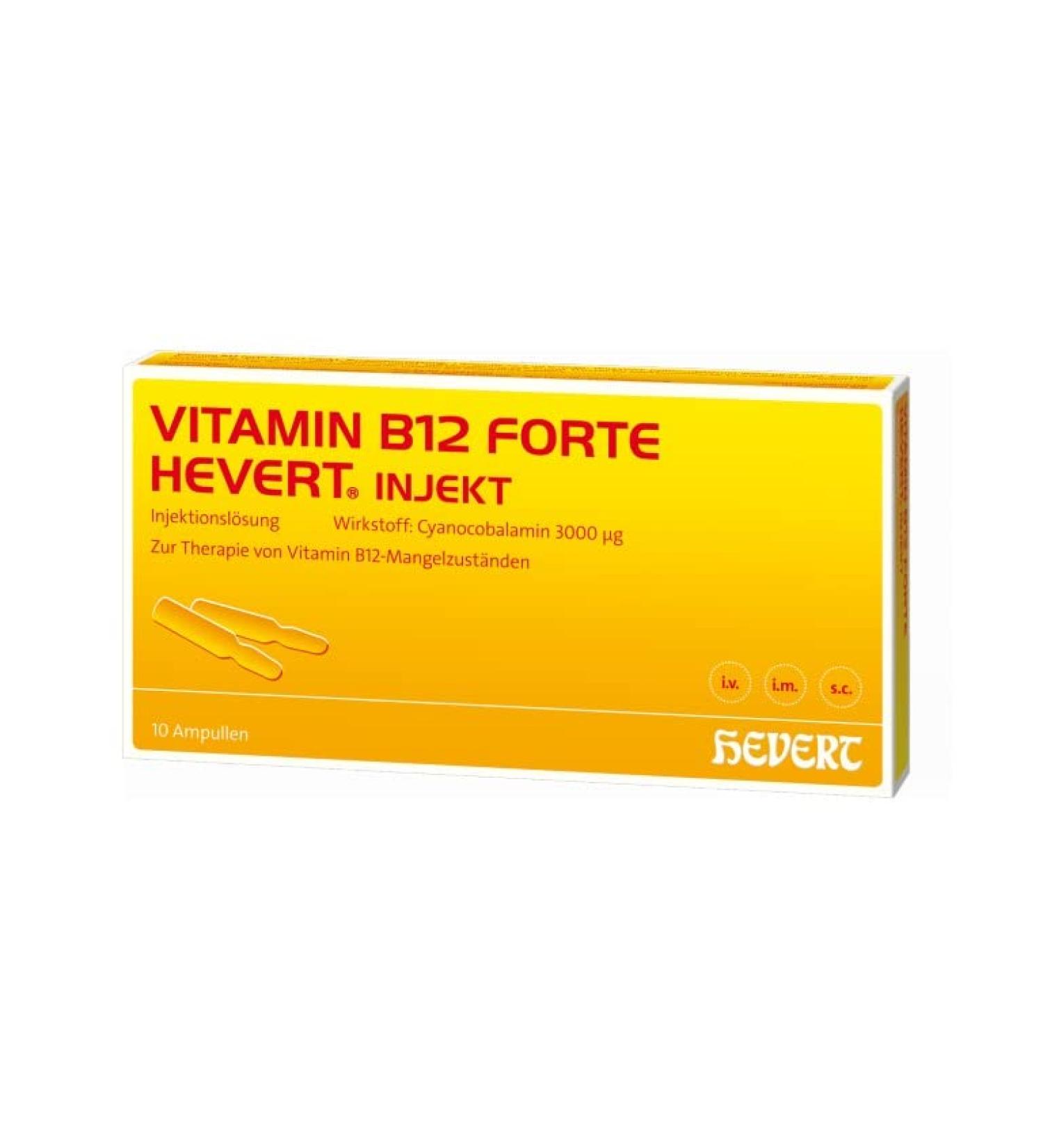 Vitamin B12 forte Hevert inject ampoules 10 pcs. ampoules 10 pieces (1 pack)