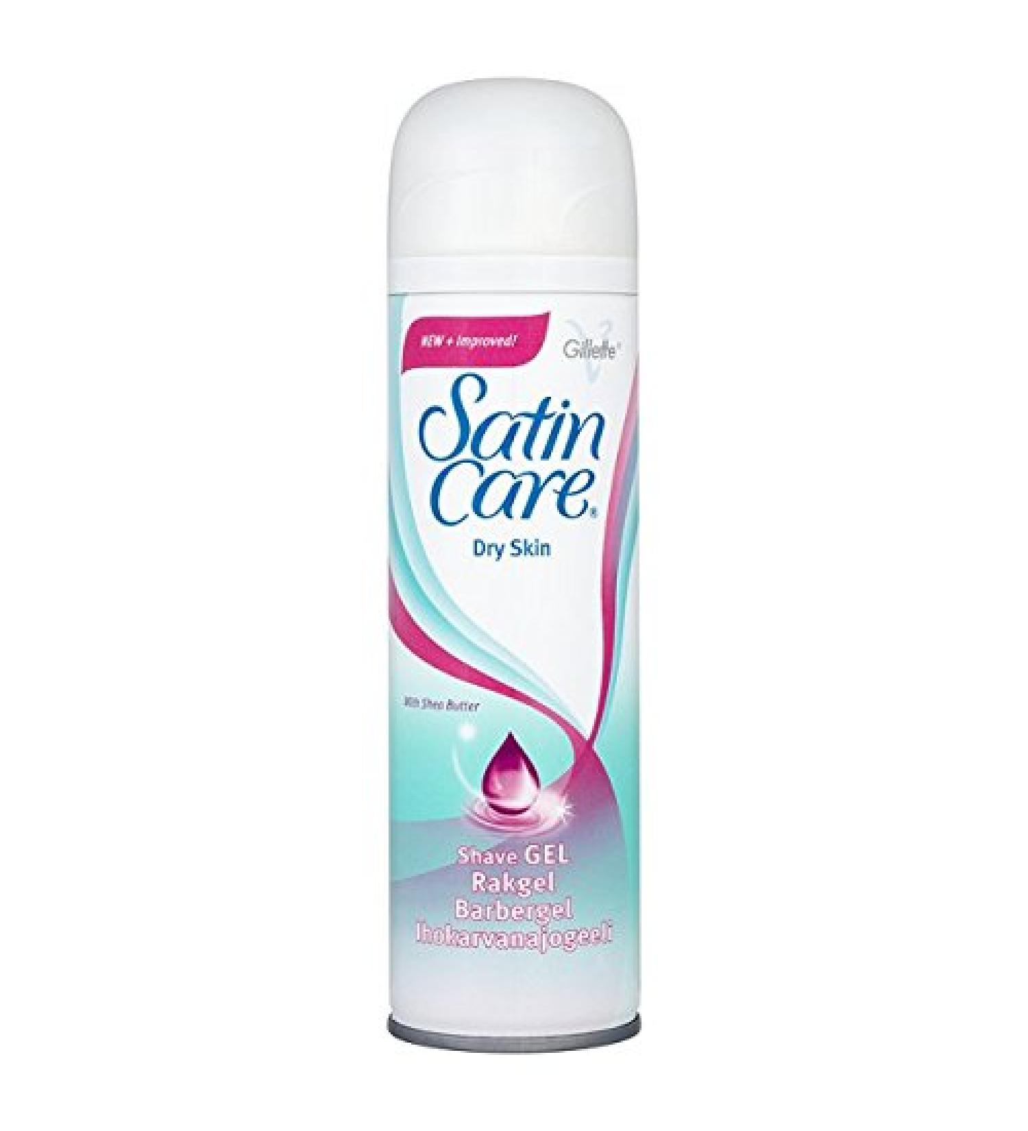 Gillette Satin Care Shave Gel, Dry Skin, 7 Ounce
