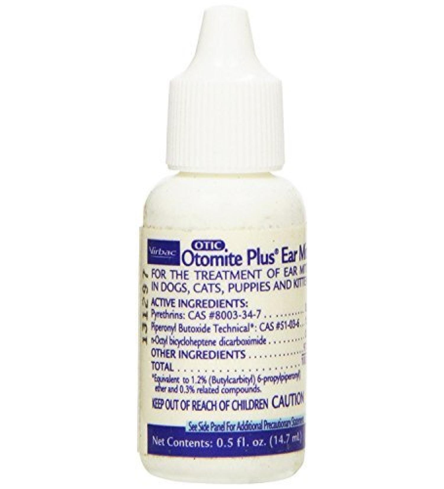 3 Pack Otomite Plus Ear Mite Treatment, 0.5-Ounce Each
