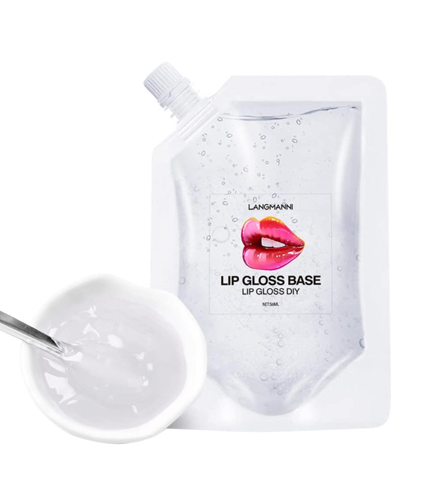 Holds 50ml gloss base healthy lip gloss base 50ml clear lip gloss base for DIY lip gloss kit hydrated moisturizing lips safe for sensitive skin - Buy Online on GoSupps.com