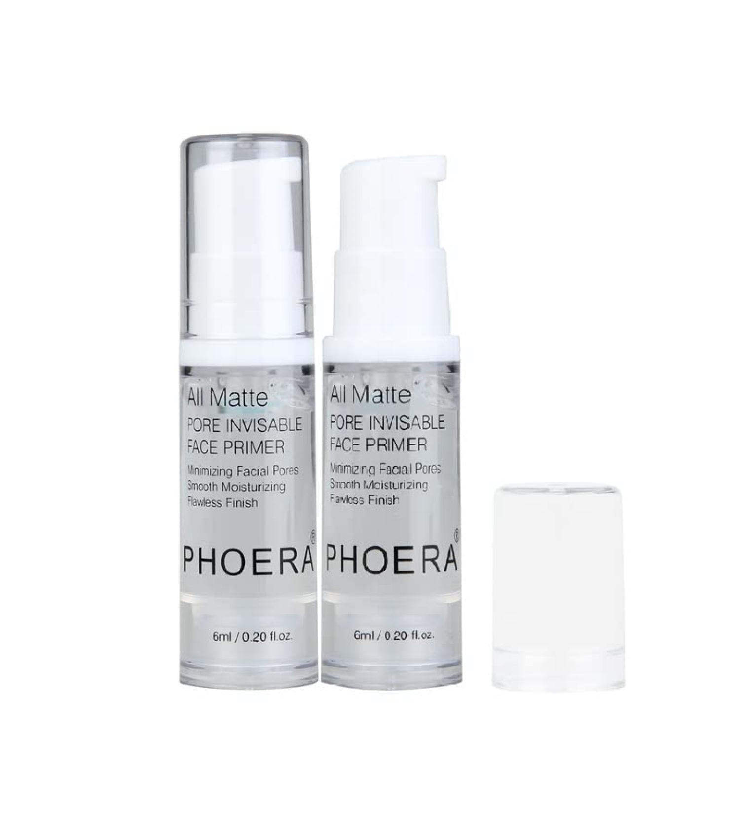 PHOERA 2 Pack Face Primer - Mattifying & Anti-Aging Formula for Smoother Skin - 6ml / 0.2 Fl Oz - Buy Online on GoSupps.com