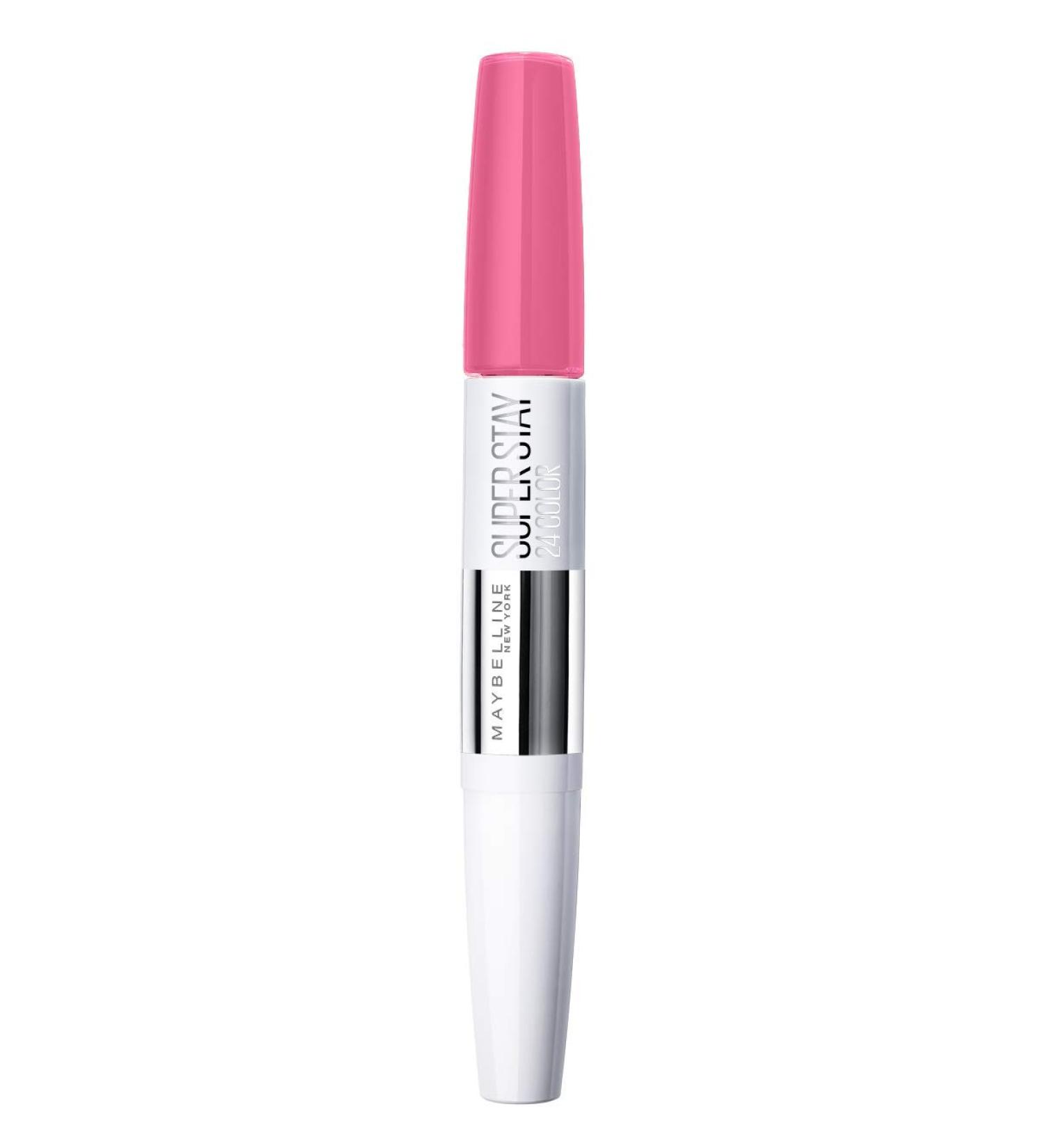 Maybelline SuperStay 24 Hour Lip Color 130 Pinking of You - Long Lasting Lipstick, Pack of 1 - Buy Online on GoSupps.com
